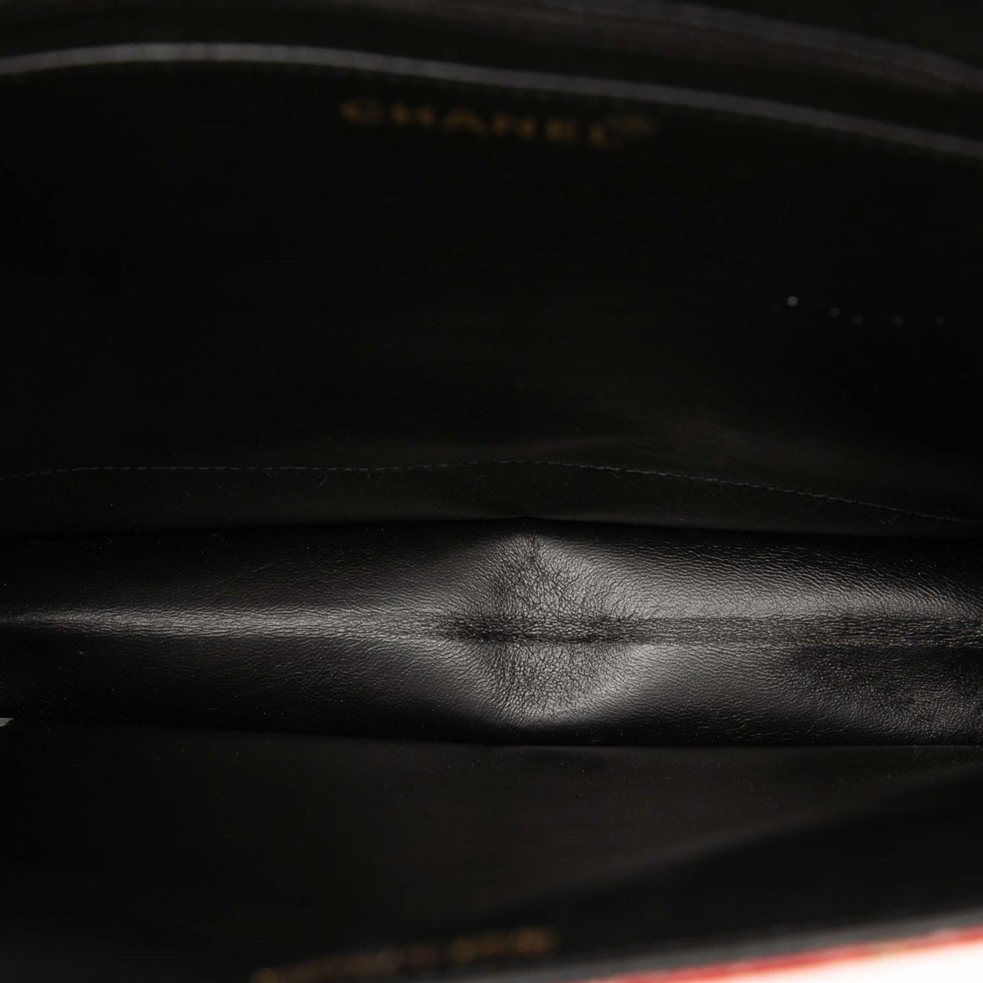 Chanel Chocolate Bar Patent Tweed Print Tote