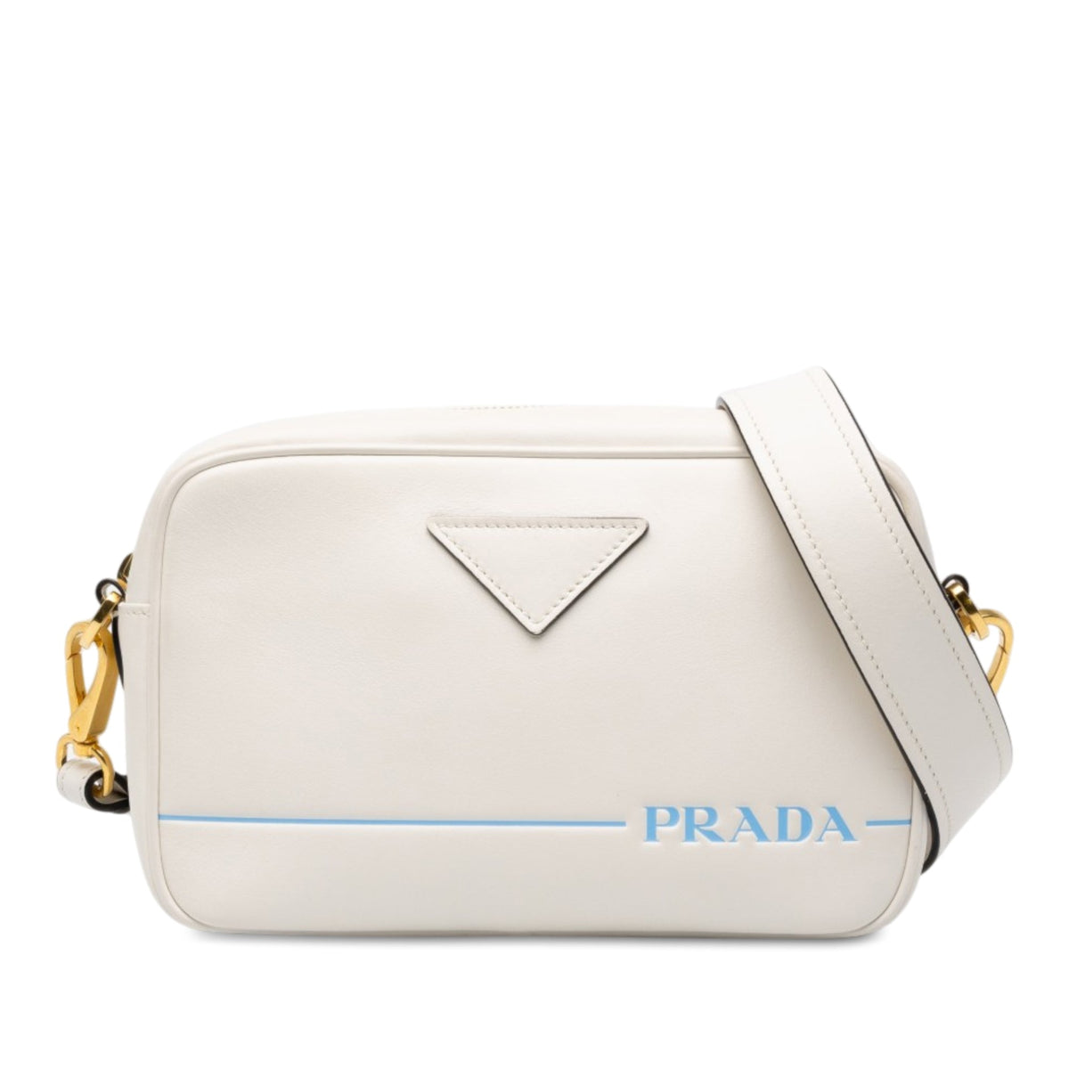 Prada City Calf Mirage Camera Bag — White