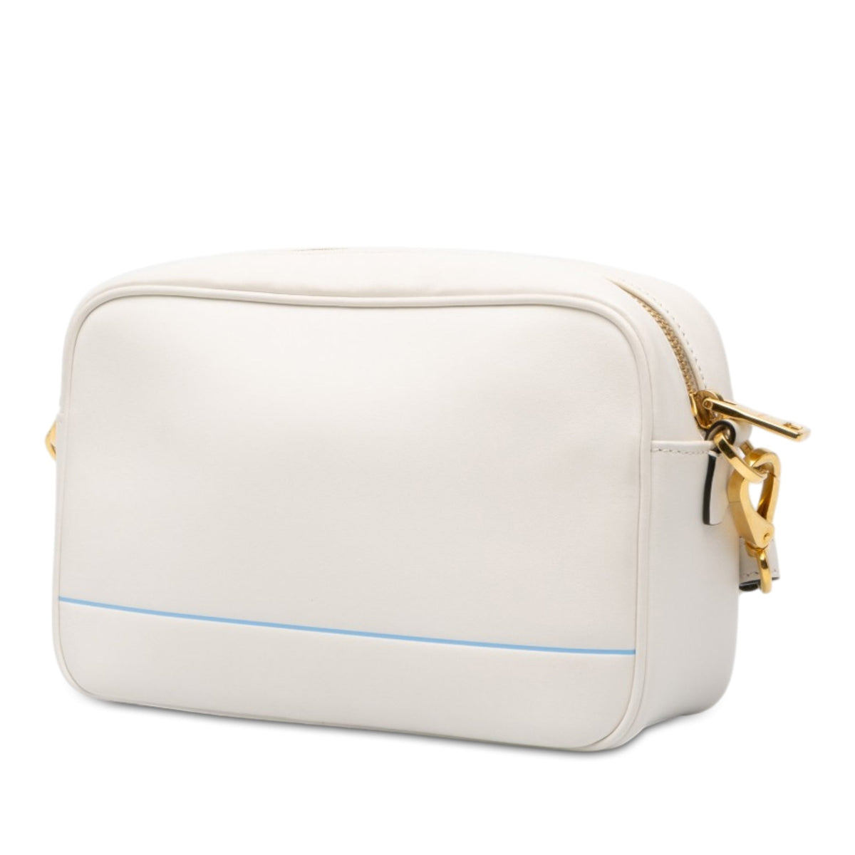 Prada City Calf Mirage Camera Bag — White