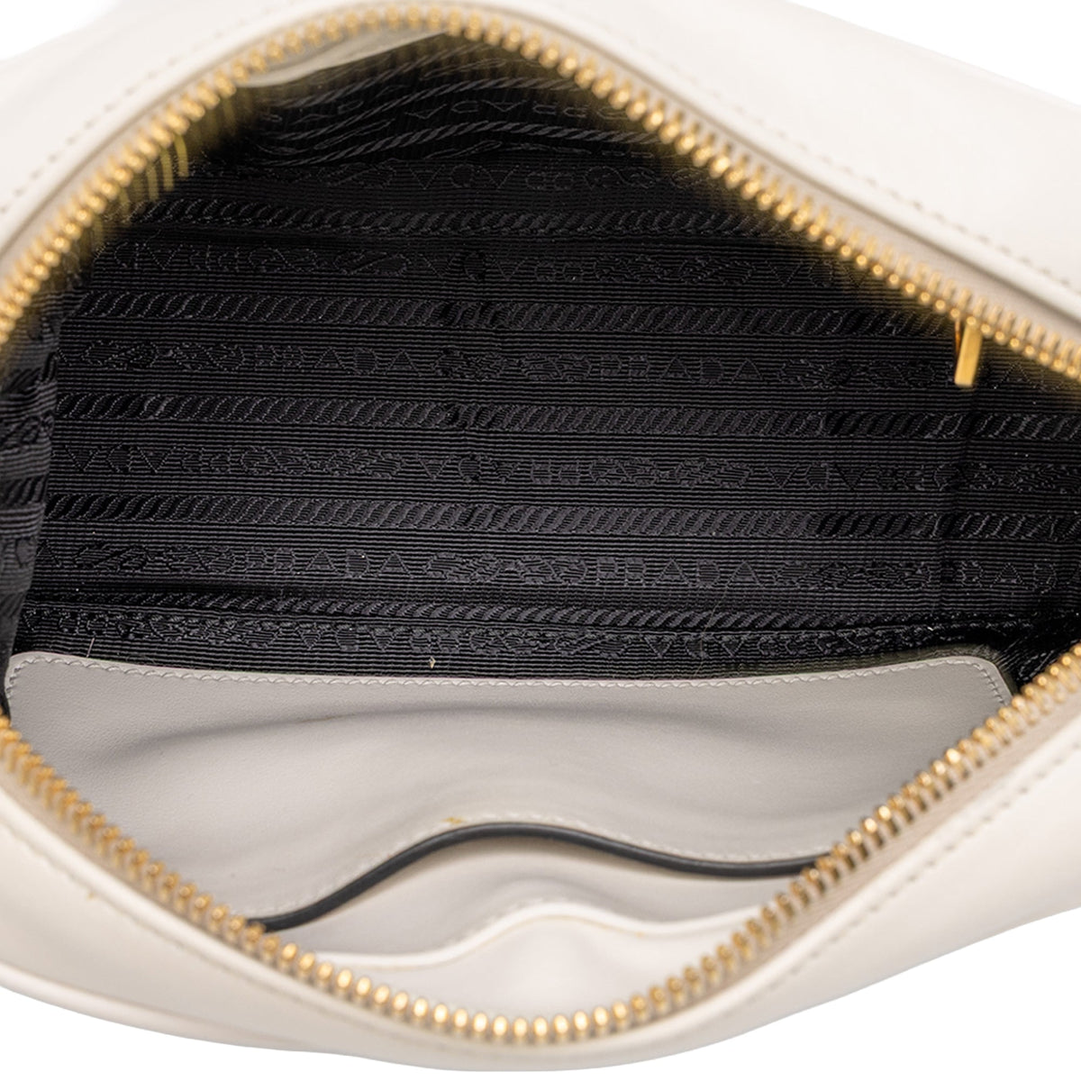 Prada City Calf Mirage Camera Bag — White