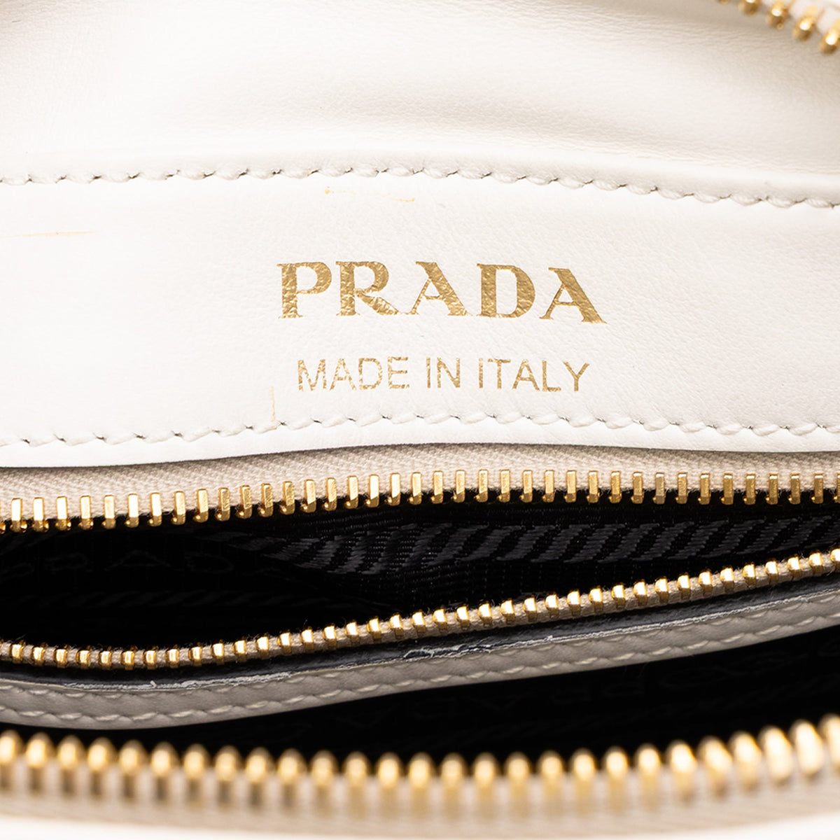 Prada City Calf Mirage Camera Bag — White
