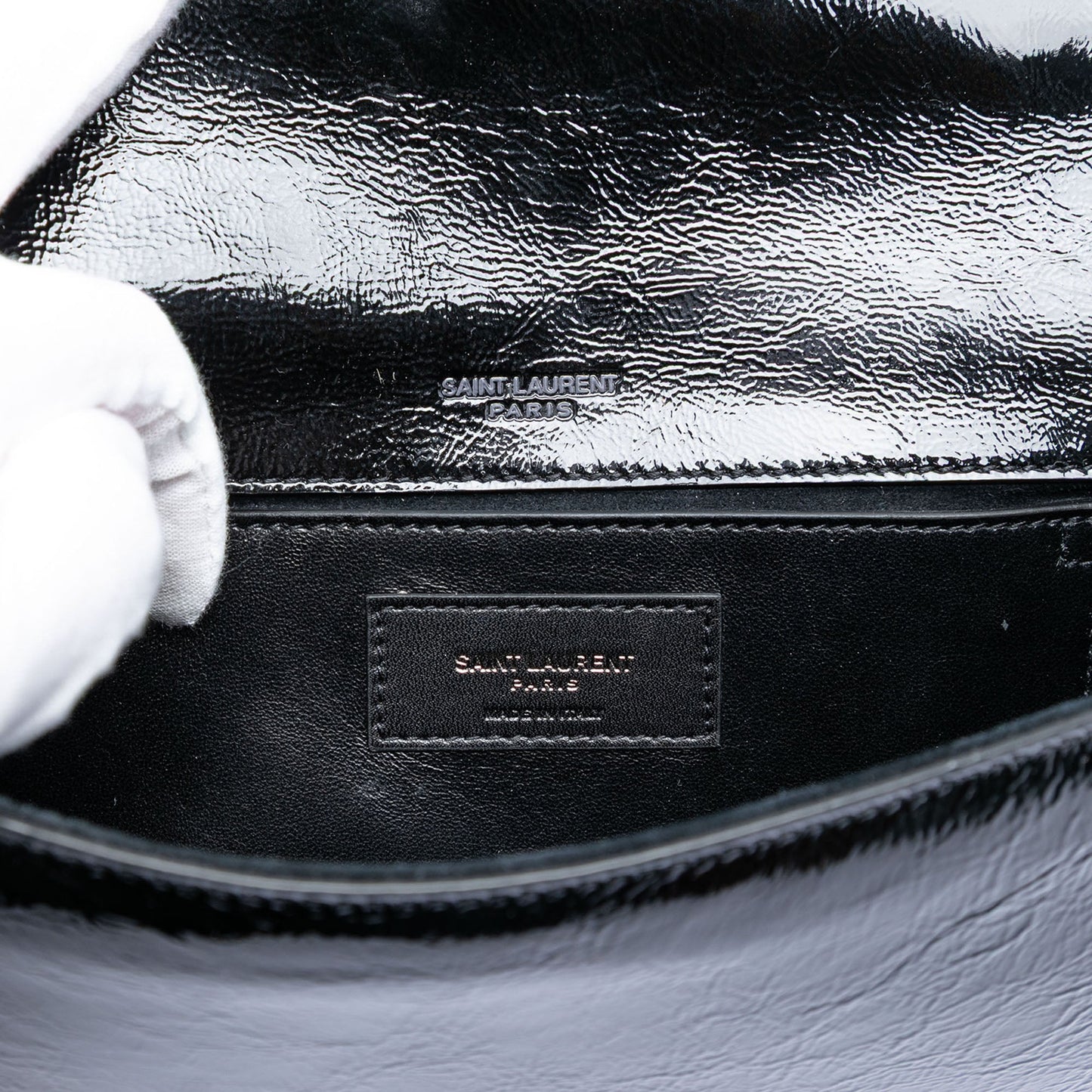 Saint Laurent Patent Smoking Clutch