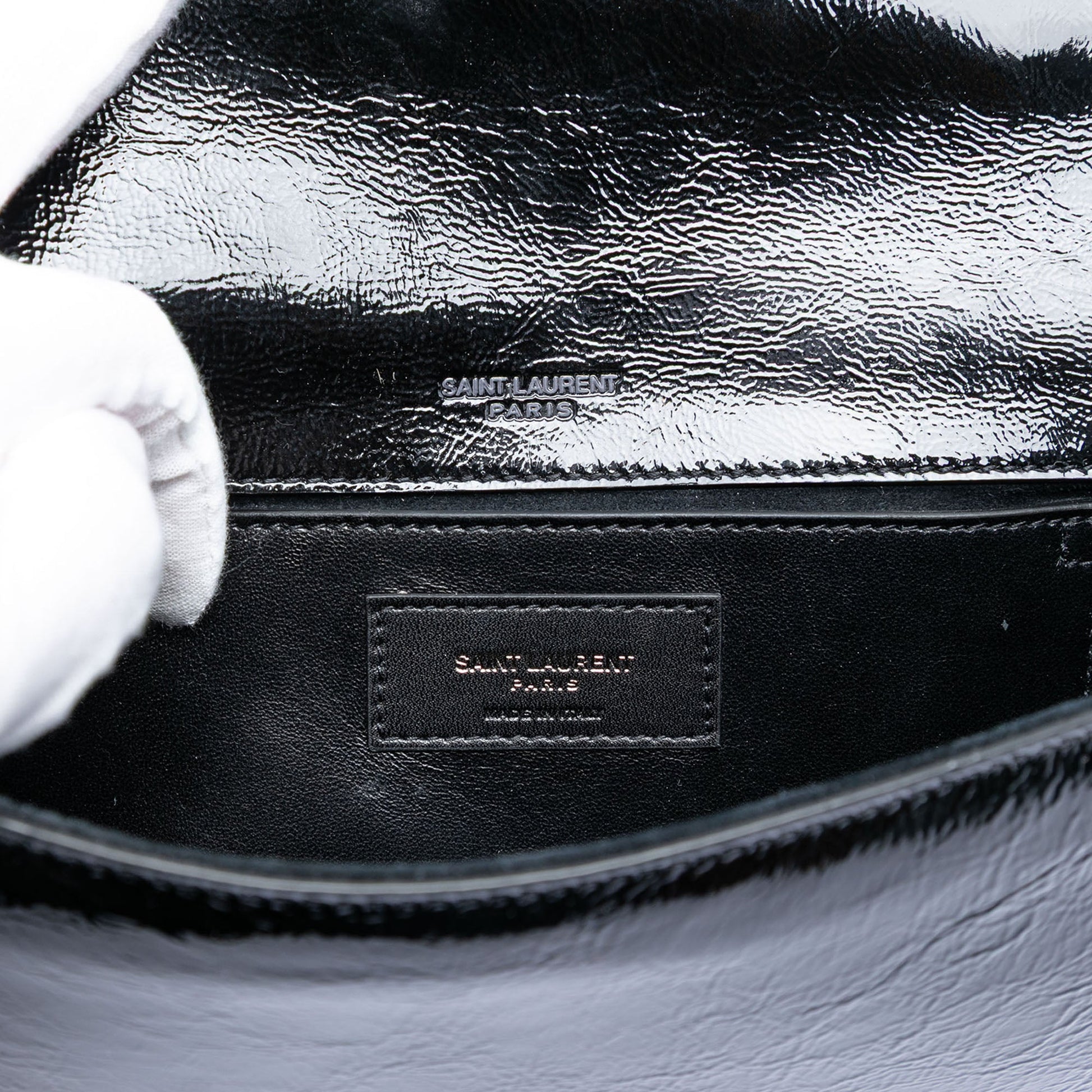 Saint Laurent Patent Smoking Clutch