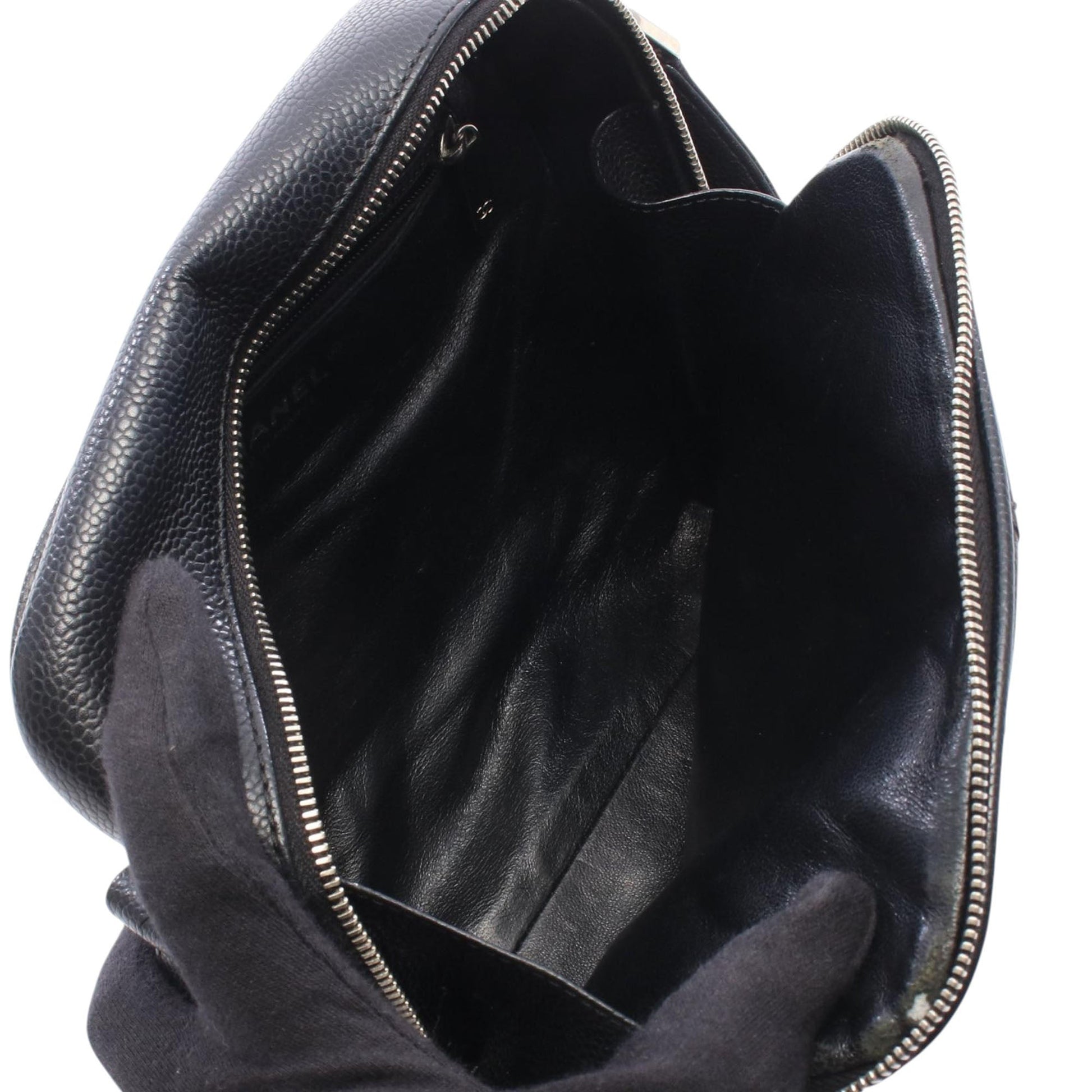 Chanel CC Quilted Caviar Shoulder Bag