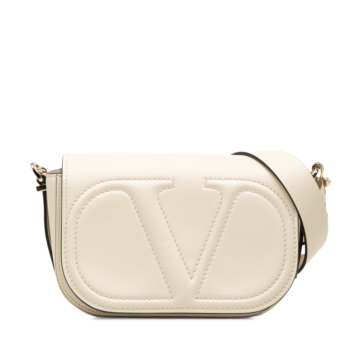 Valentino Small Calfskin VLogo Walk Crossbody