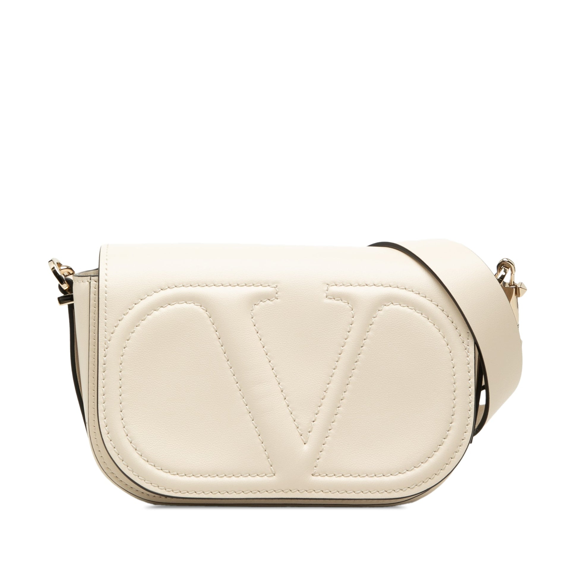 Valentino Small Calfskin VLogo Walk Crossbody