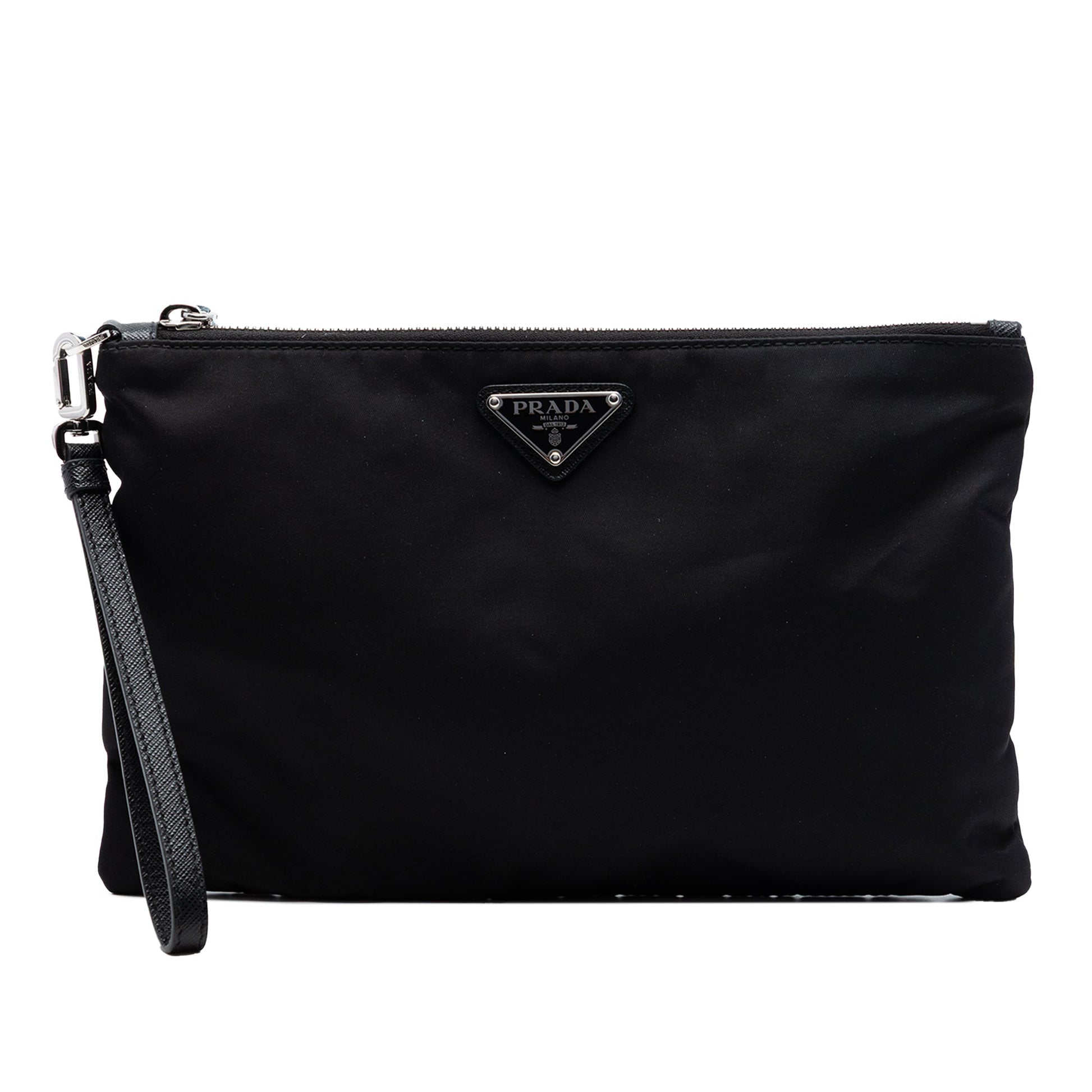Prada Re Nylon Wristlet Clutch
