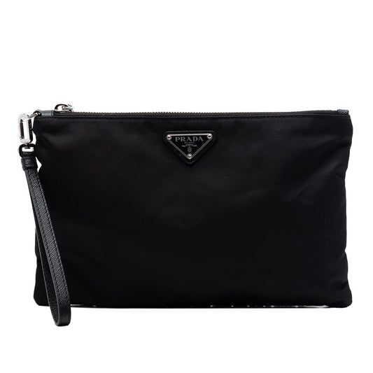 Prada Re Nylon Wristlet Clutch