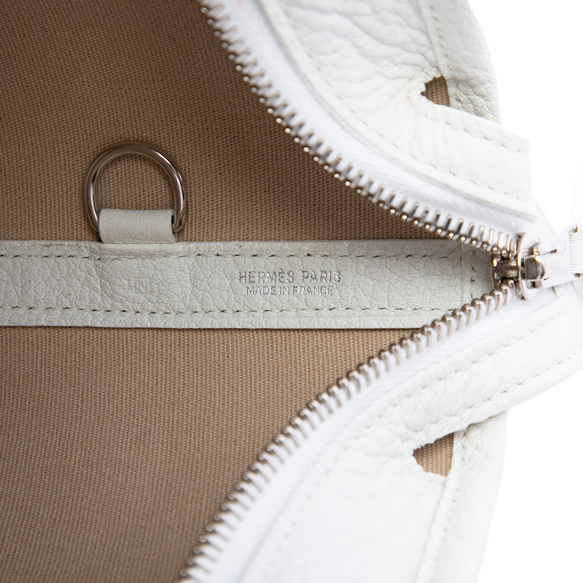 Hermès Toile and Negonda Garden Party Zip 30 — Beige