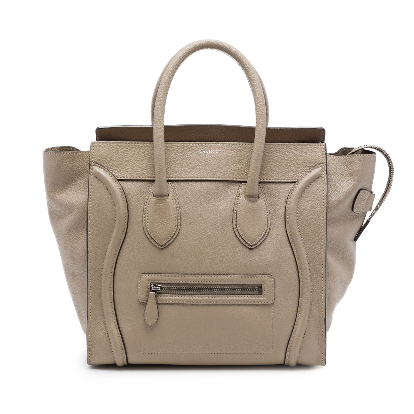 Celine Mini Drummed Calfskin Luggage Tote
