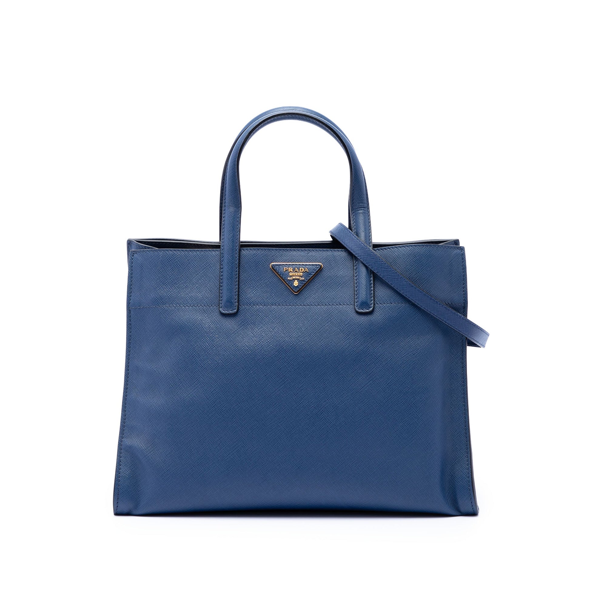 Prada Saffiano Soft Triple Pocket Tote