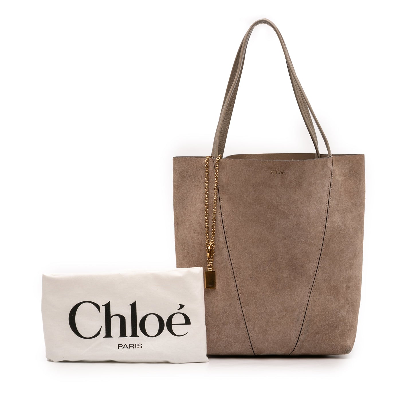 Chloé Medium Suede Spin Tote