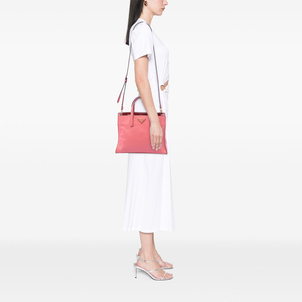Prada Saffiano Soft Triple Pocket Tote
