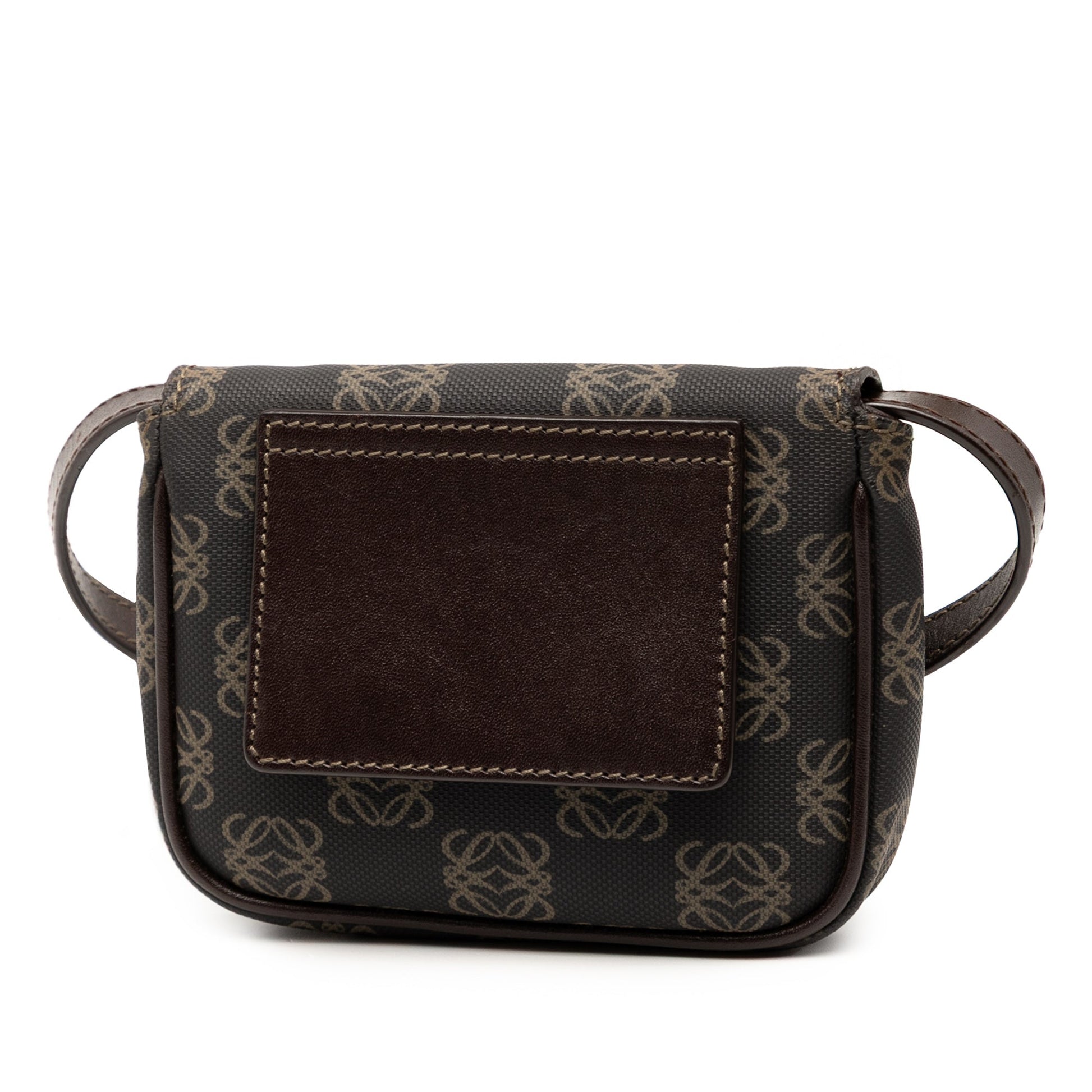LOEWE Mini Anagram Coated Canvas Crossbody