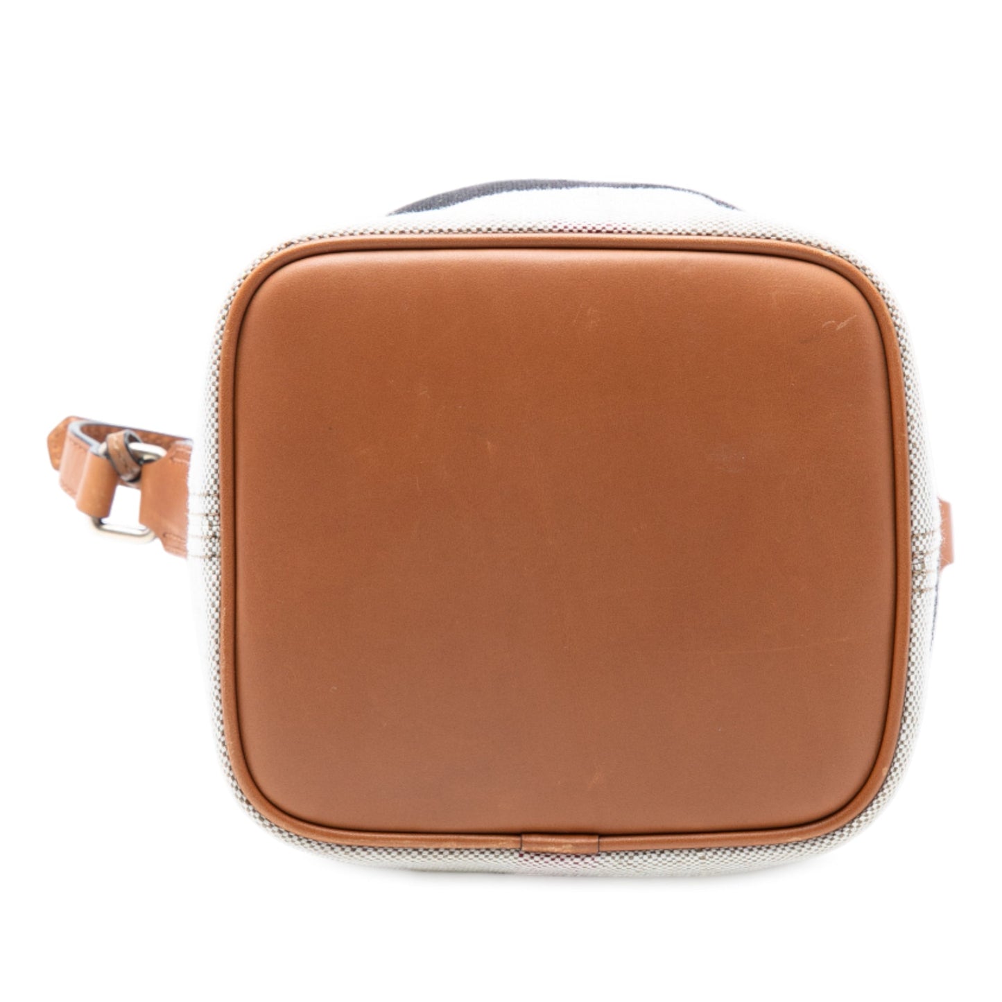 Burberry Mini Mega Check Canvas Ashby Tassel Bucket Bag