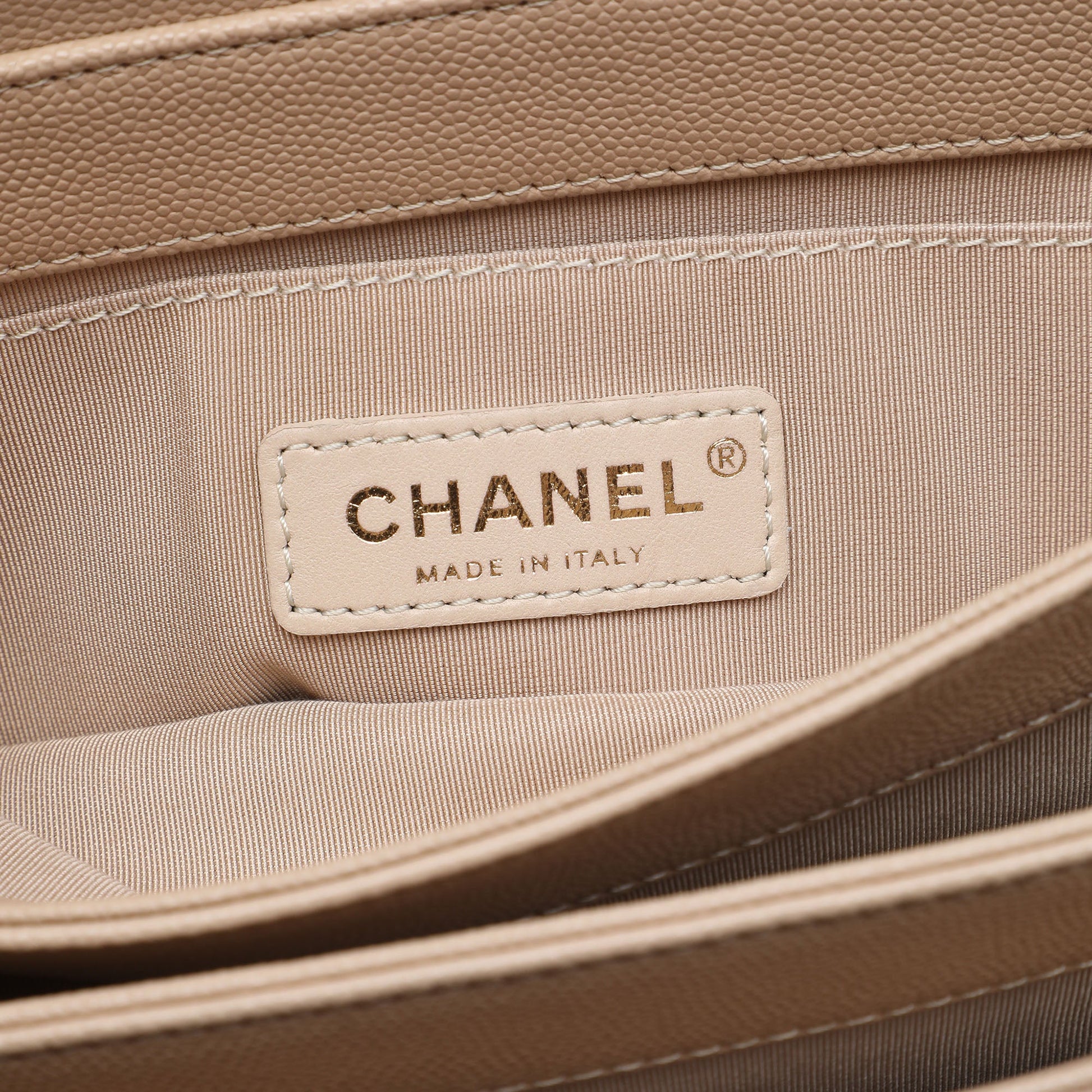 Chanel Small CC Stitched Caviar and Suede Lady Coco Flap