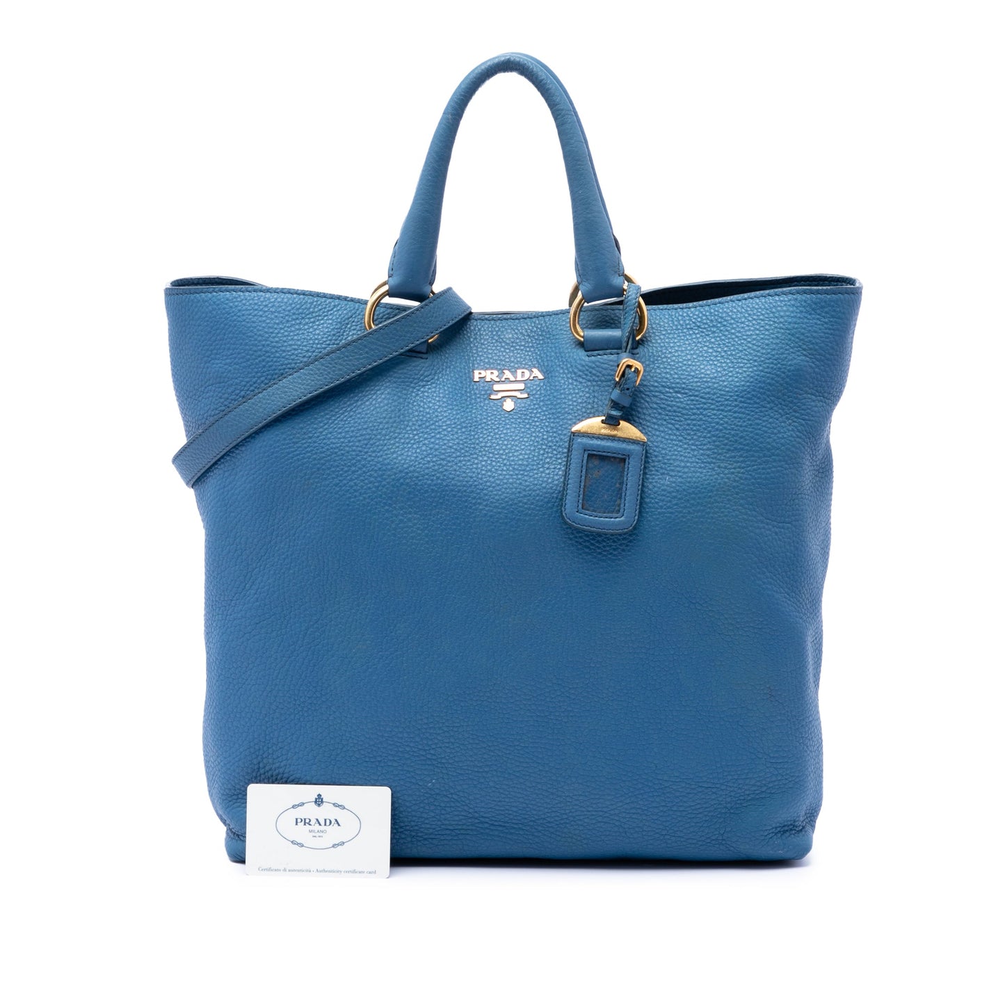 Prada Vitello Daino Open Convertible Tote