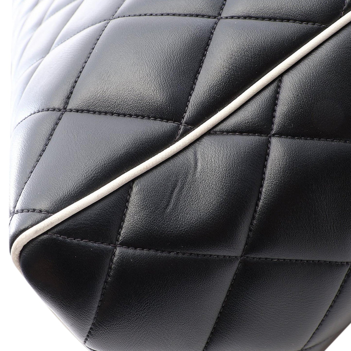 Chanel Quilted Calfskin Logo Bowler Weekend Bag