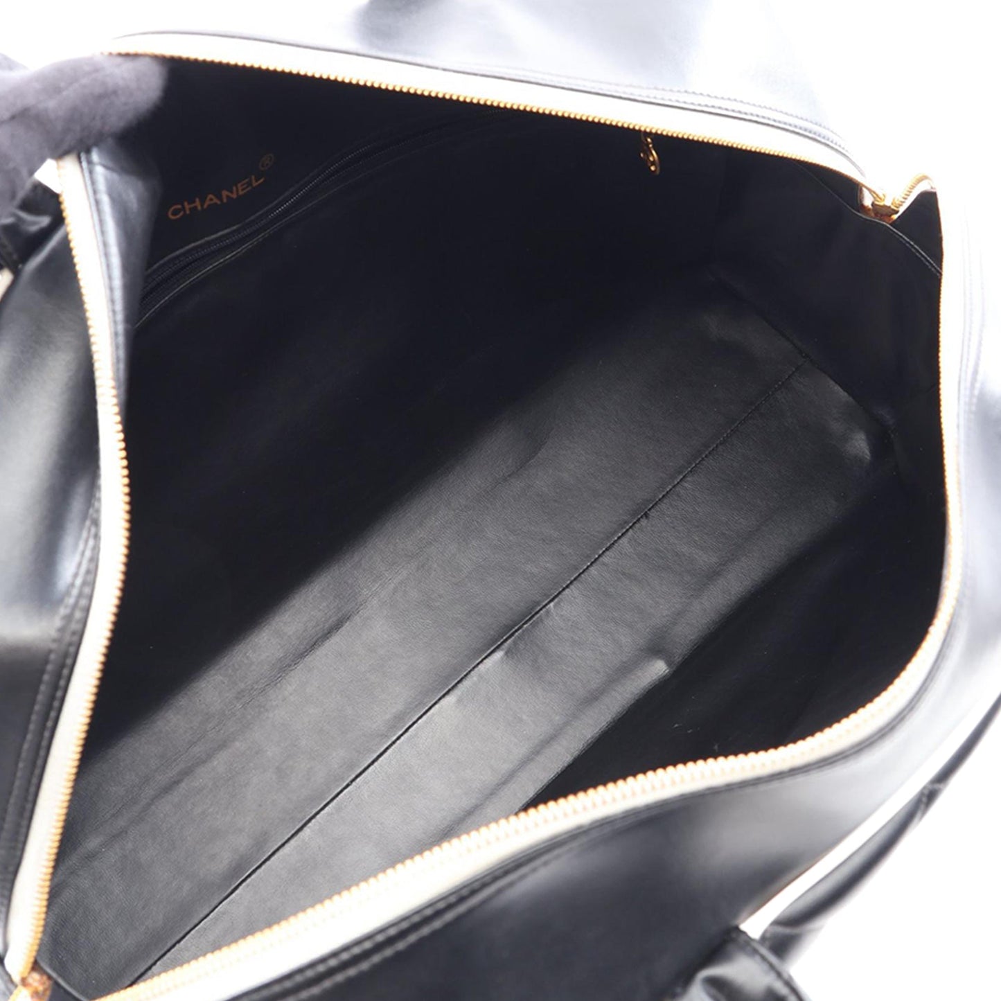Chanel Quilted Calfskin Logo Bowler Weekend Bag