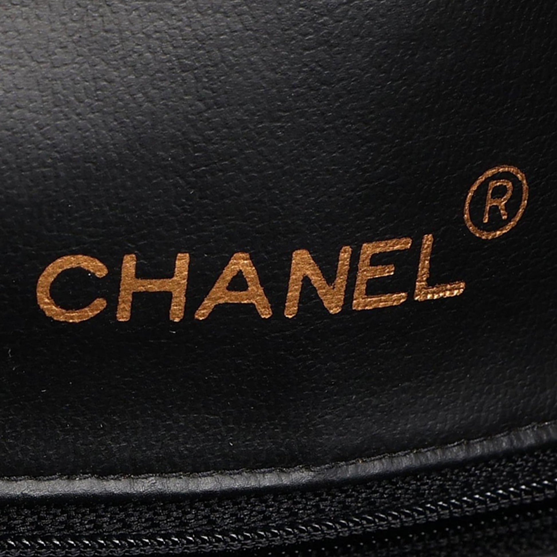 Chanel Quilted Calfskin Logo Bowler Weekend Bag