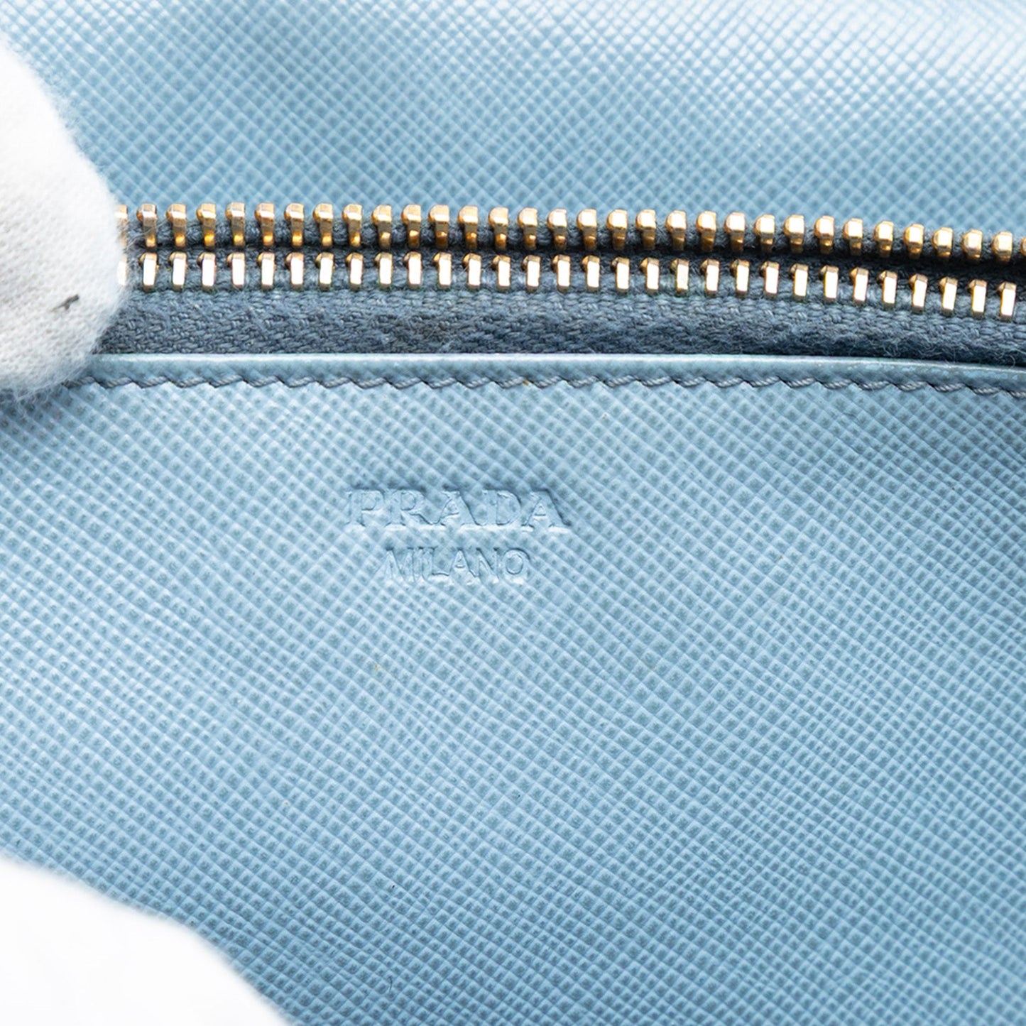 Prada Saffiano Wallet on Strap