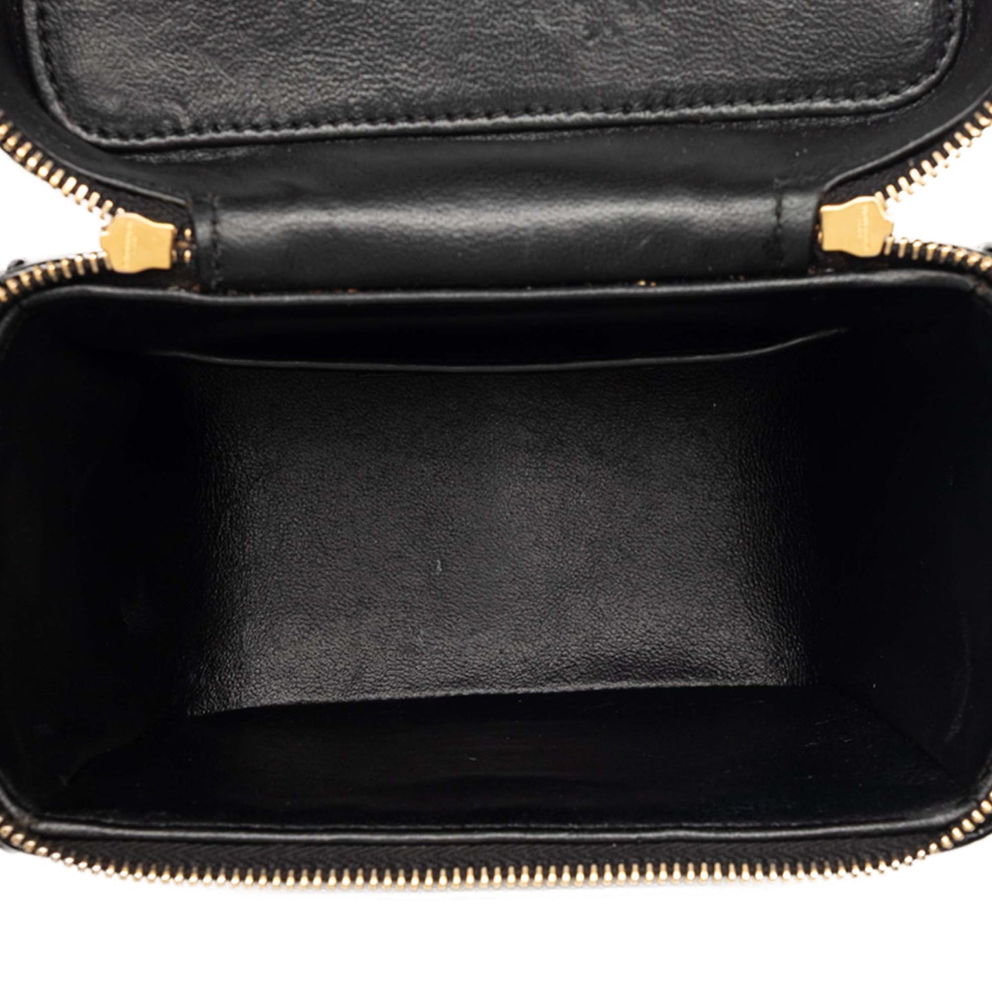Saint Laurent Matelasse Patent Monogram Vicky Vanity Bag