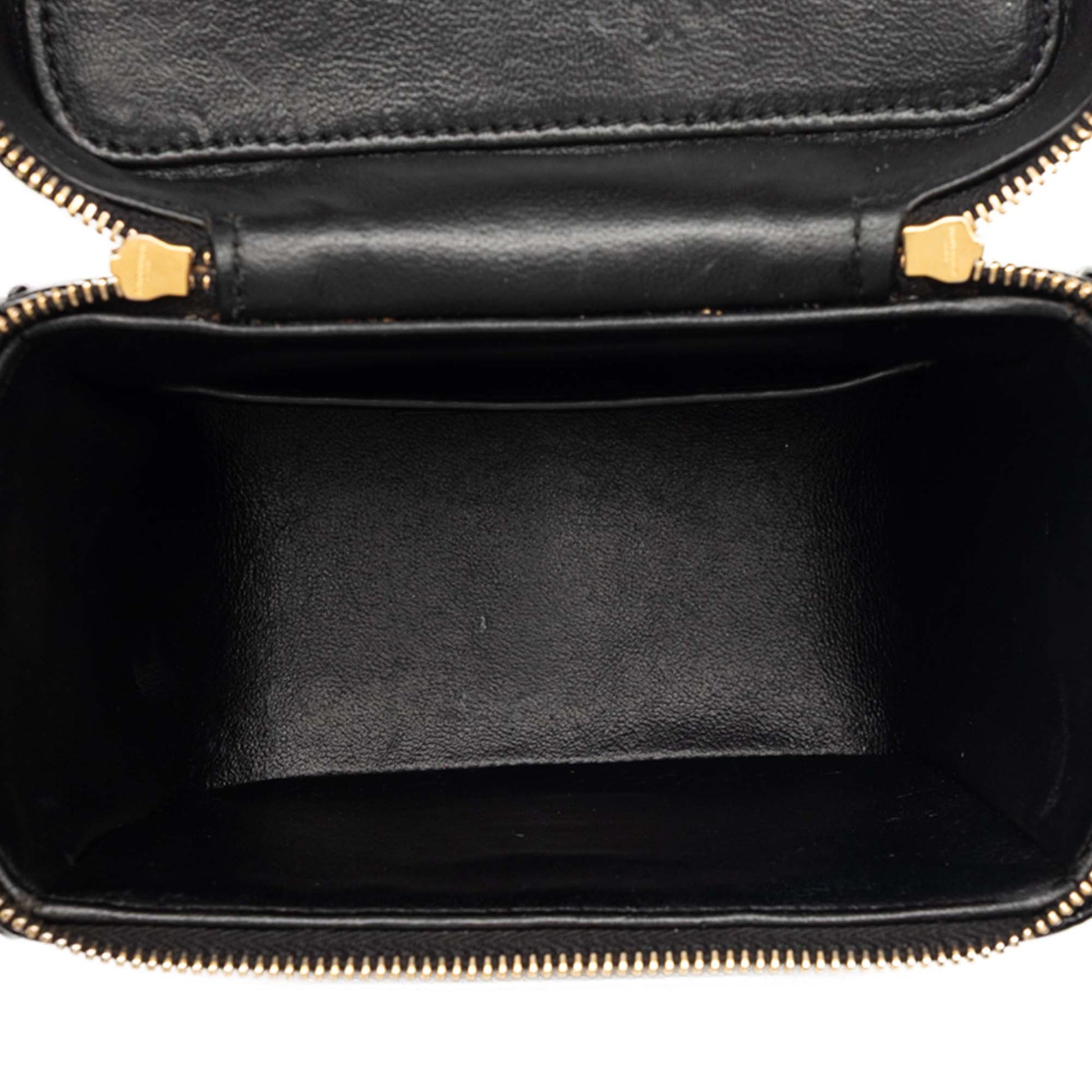 Saint Laurent Matelasse Patent Monogram Vicky Vanity Bag
