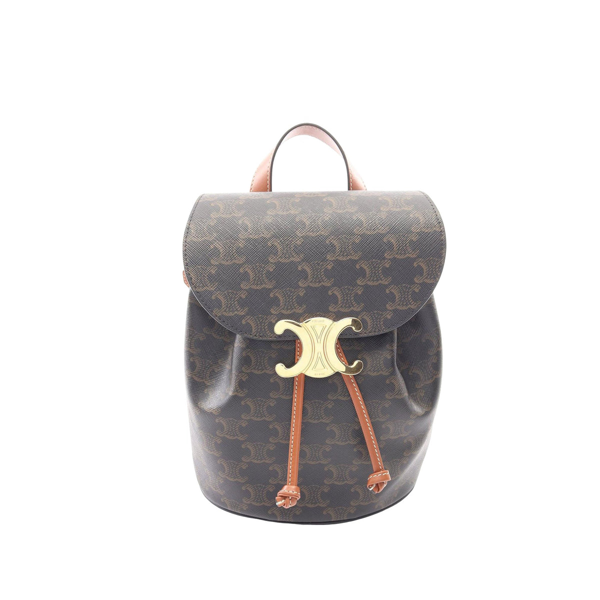 Celine Triomphe Coated Canvas Bonnie Backpack