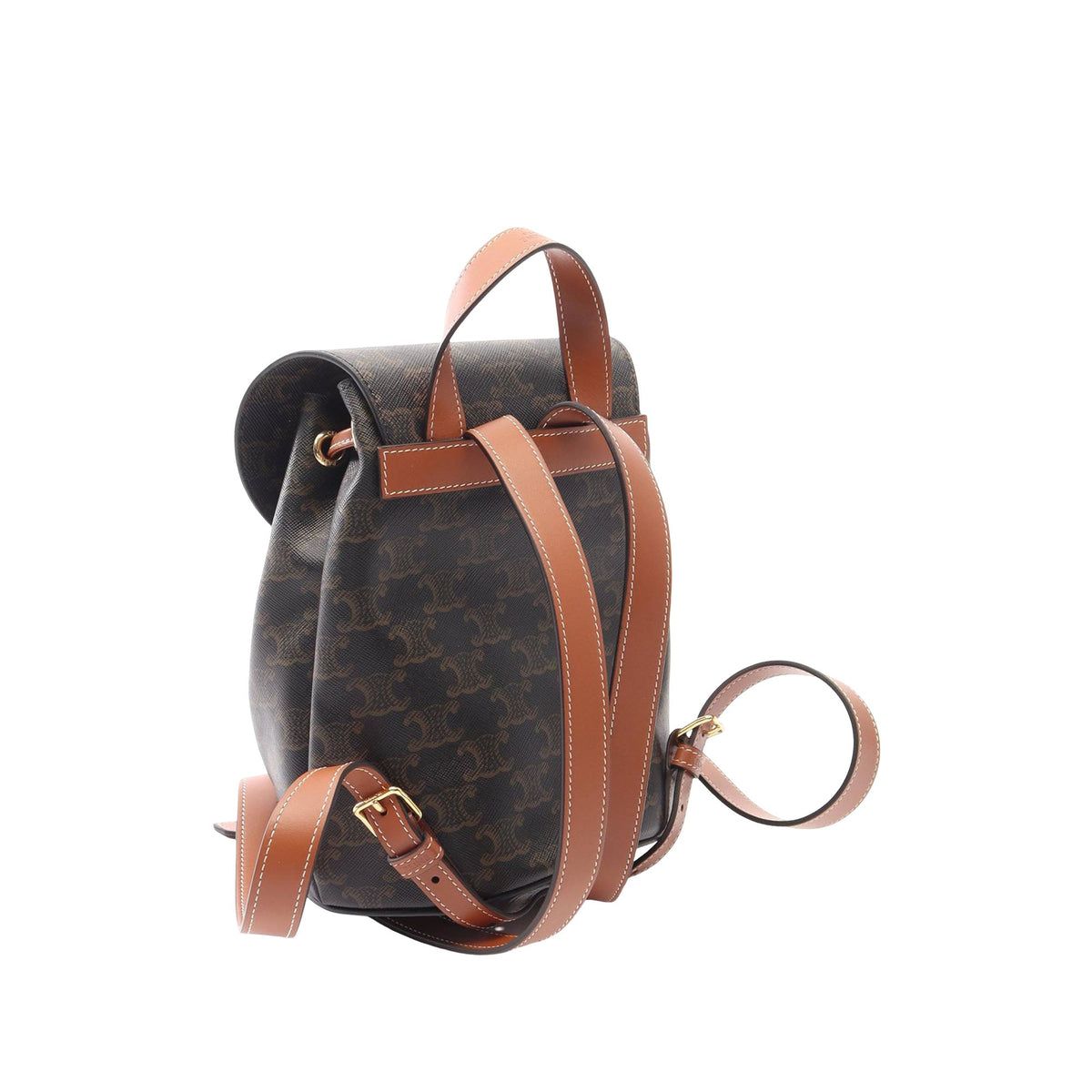 Celine Triomphe Coated Canvas Bonnie Backpack