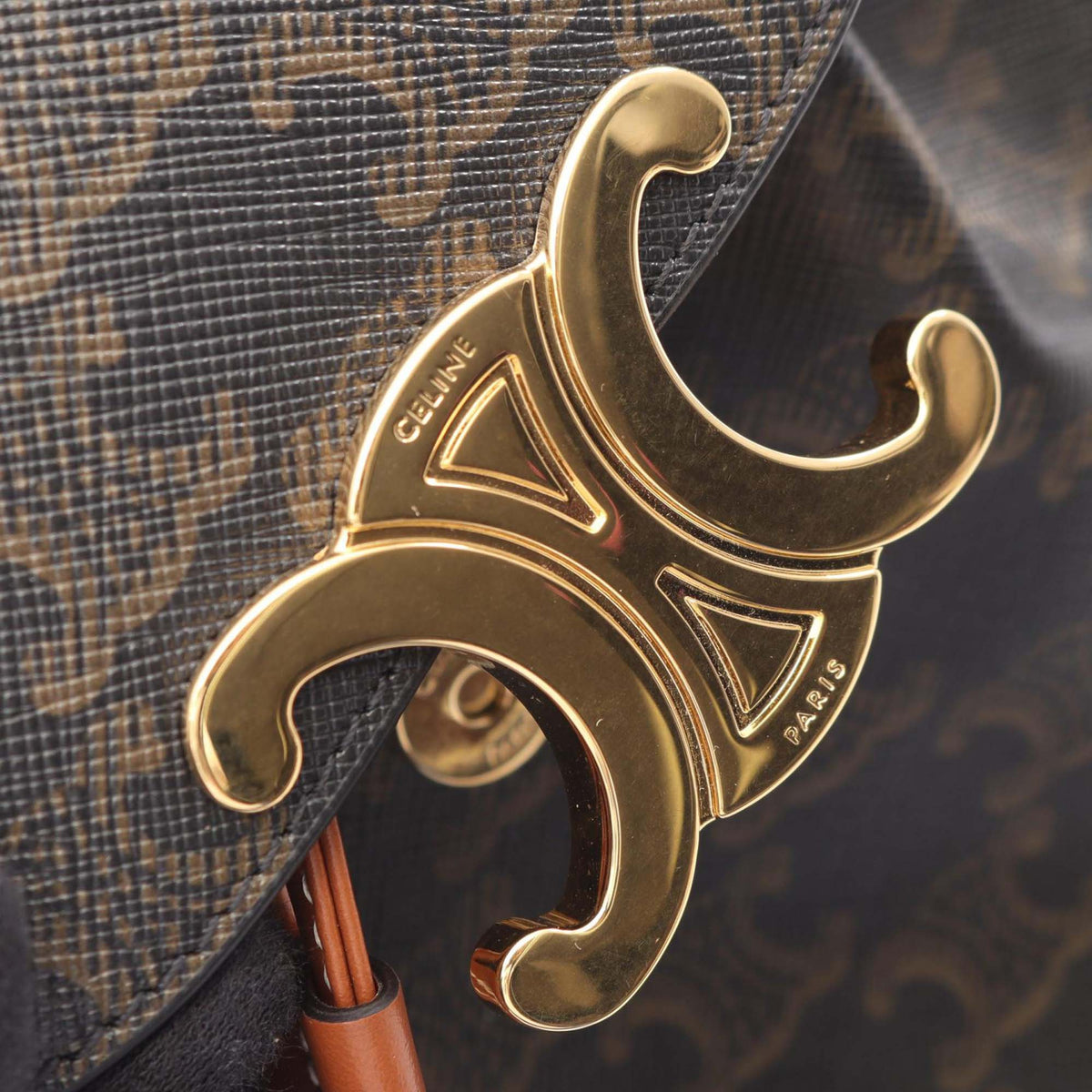 Celine Triomphe Coated Canvas Bonnie Backpack
