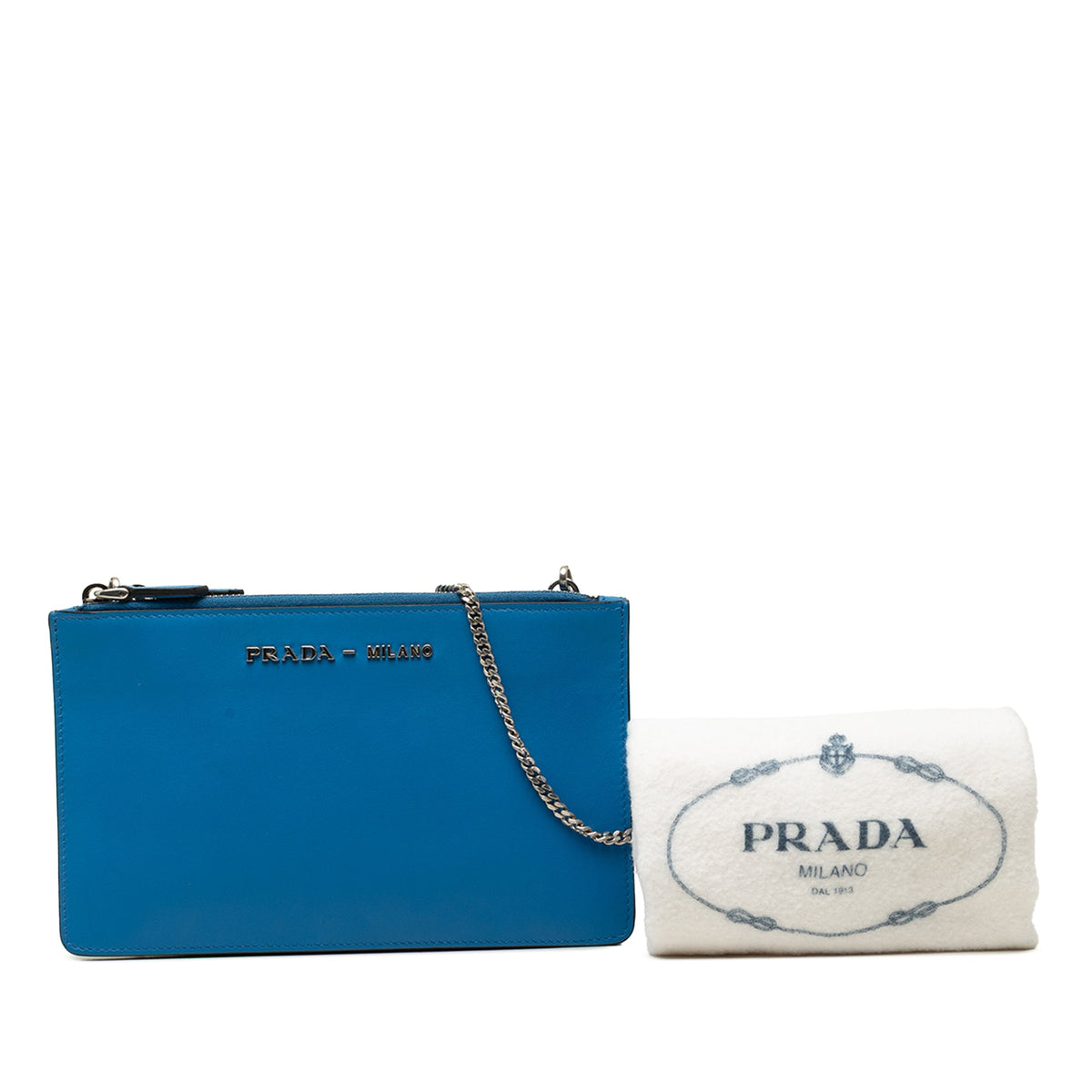Prada City Calf Double Zip Crossbody