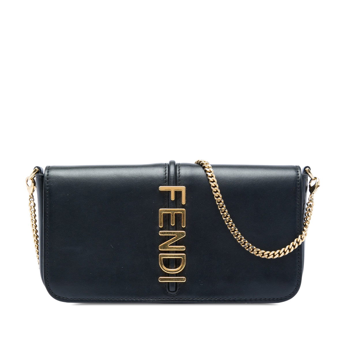 Fendi Leather Fendigraphy Wallet On Chain
