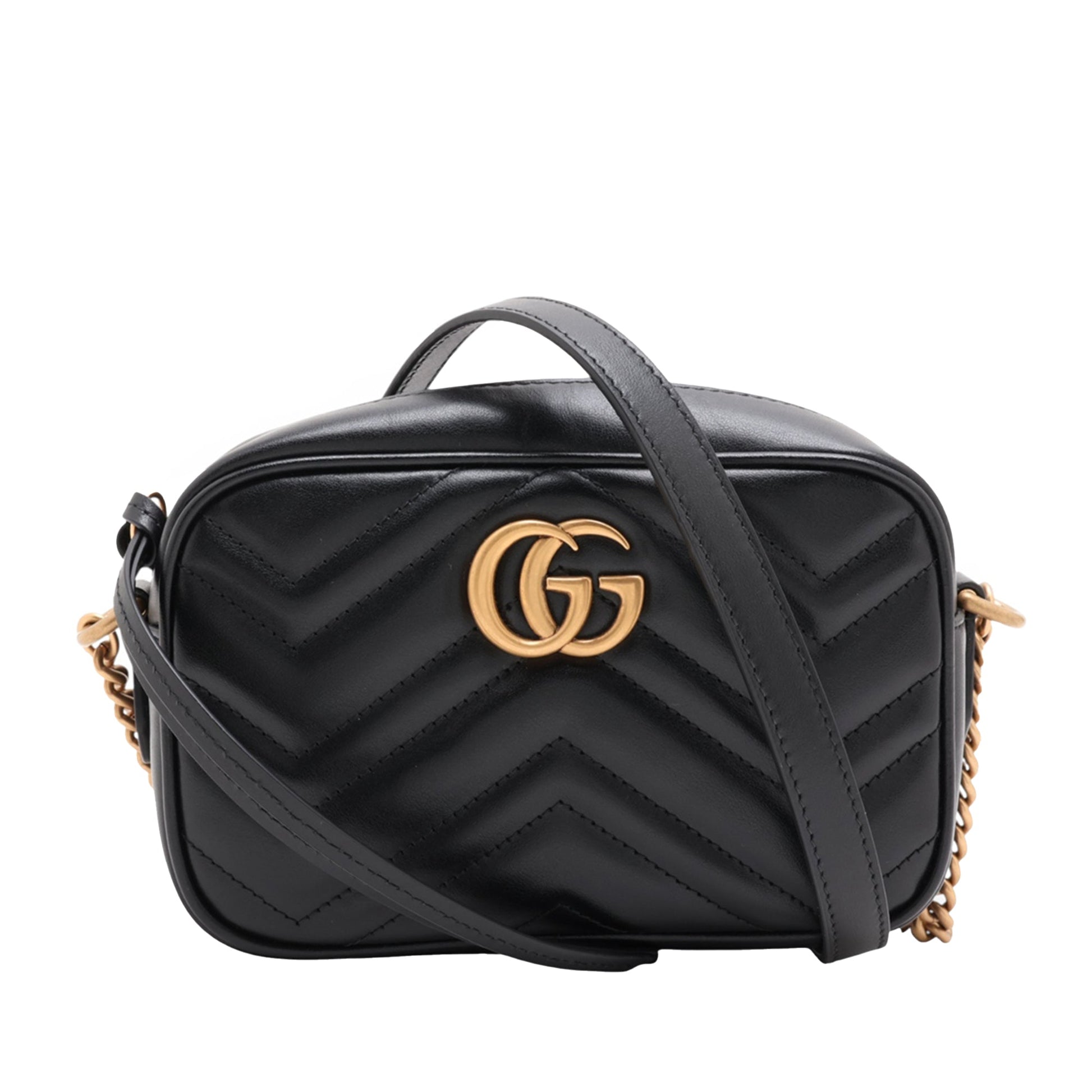 Gucci Mini GG Marmont Matelasse Calfskin Crossbody