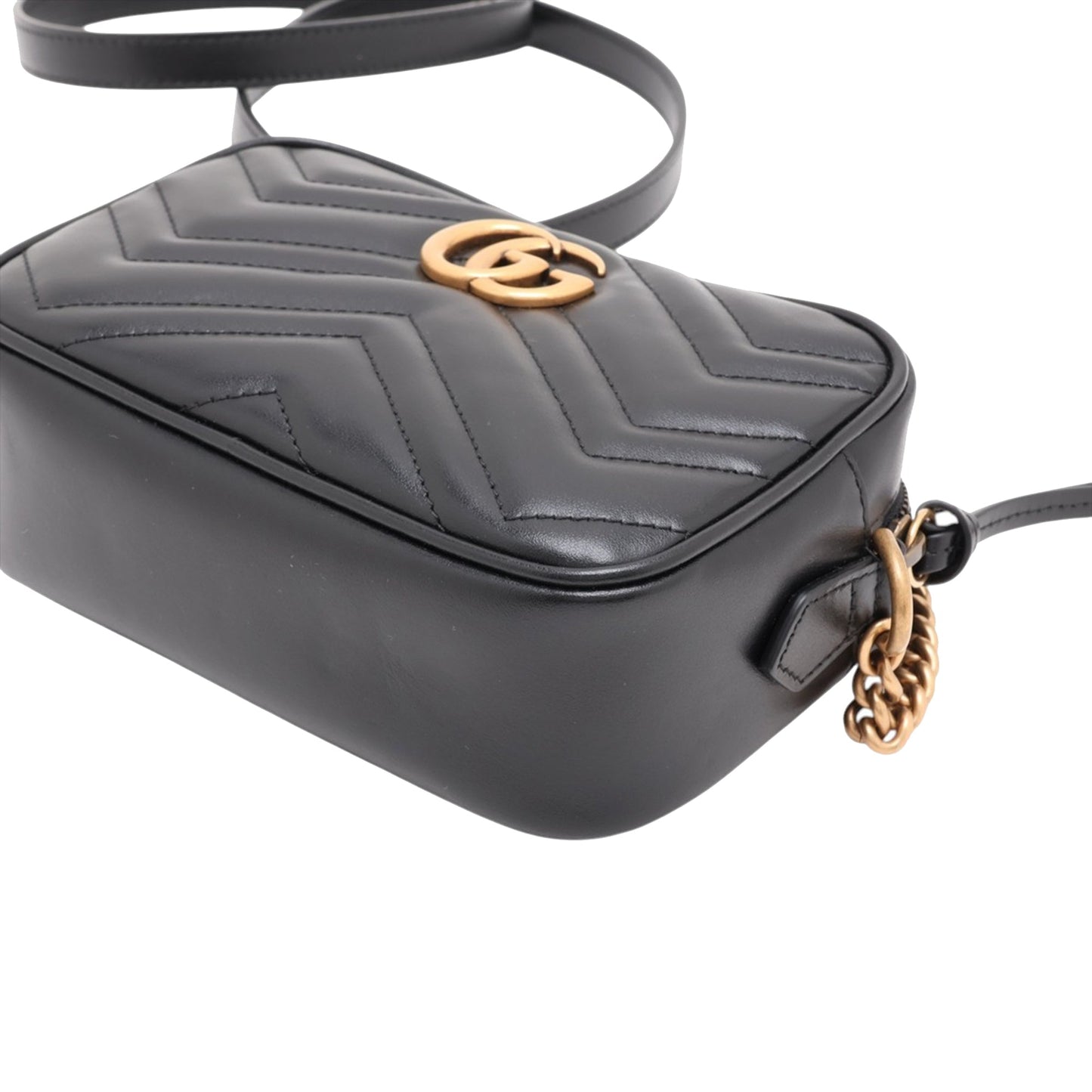 Gucci Mini GG Marmont Matelasse Calfskin Crossbody