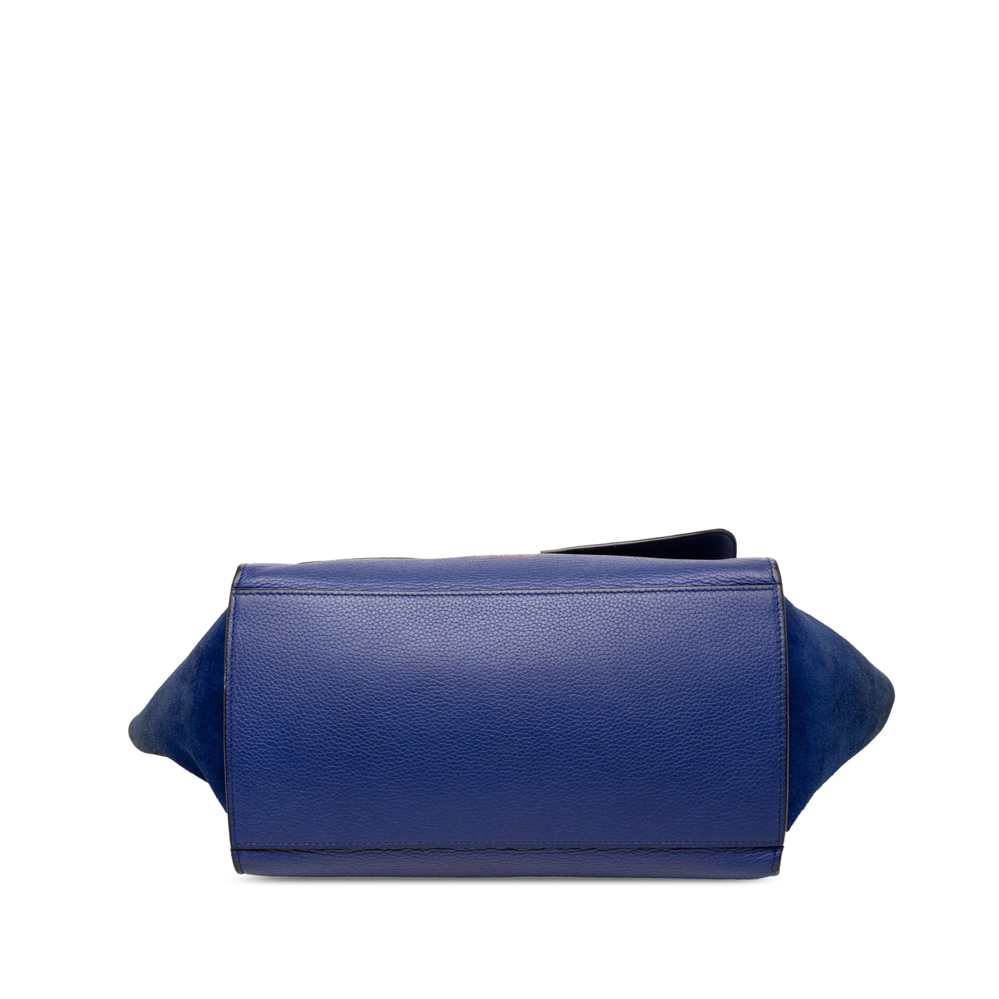 Celine Small Calfskin and Suede Trapeze Satchel