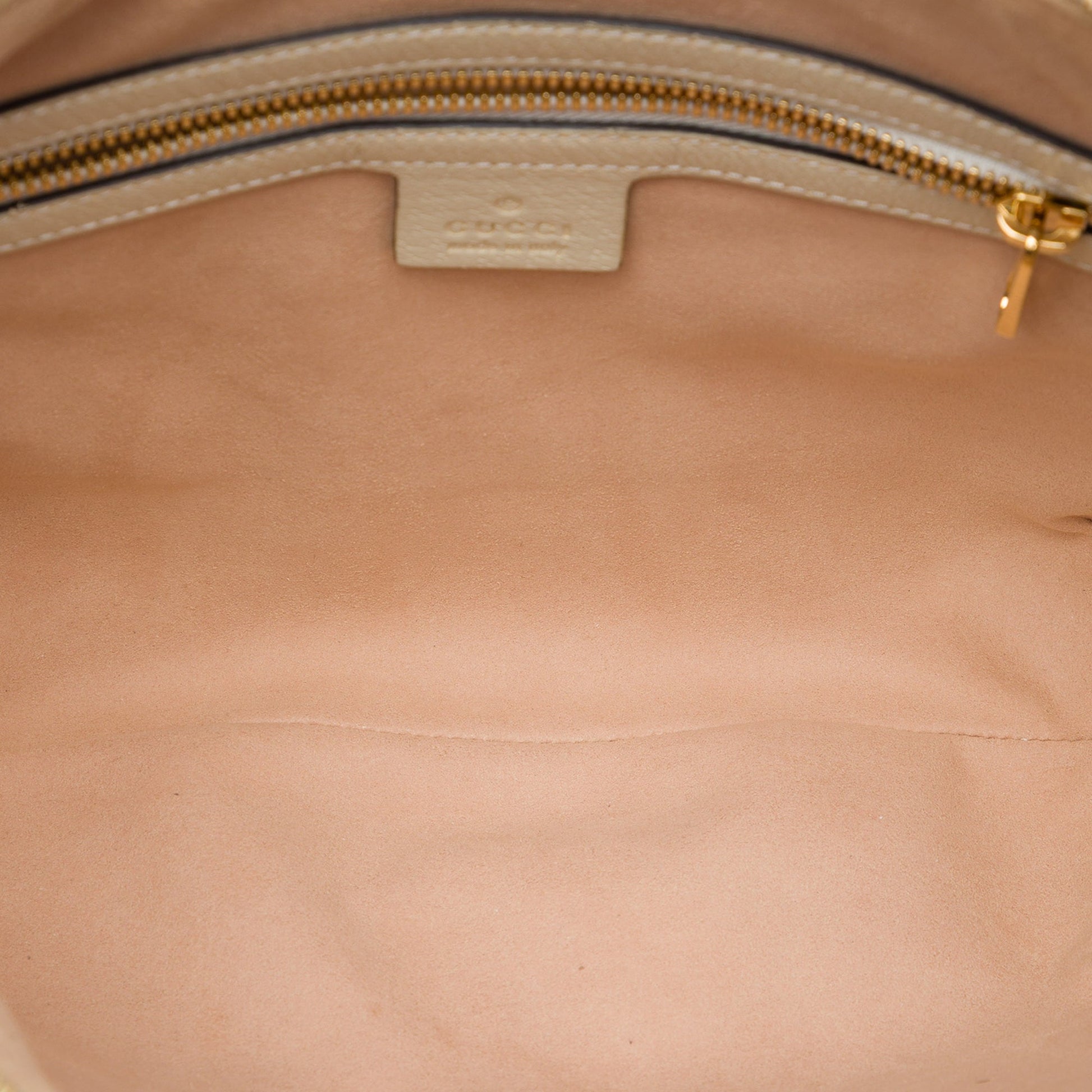 Gucci Small GG Supreme Les Pommes Ophidia Half Moon Crossbody