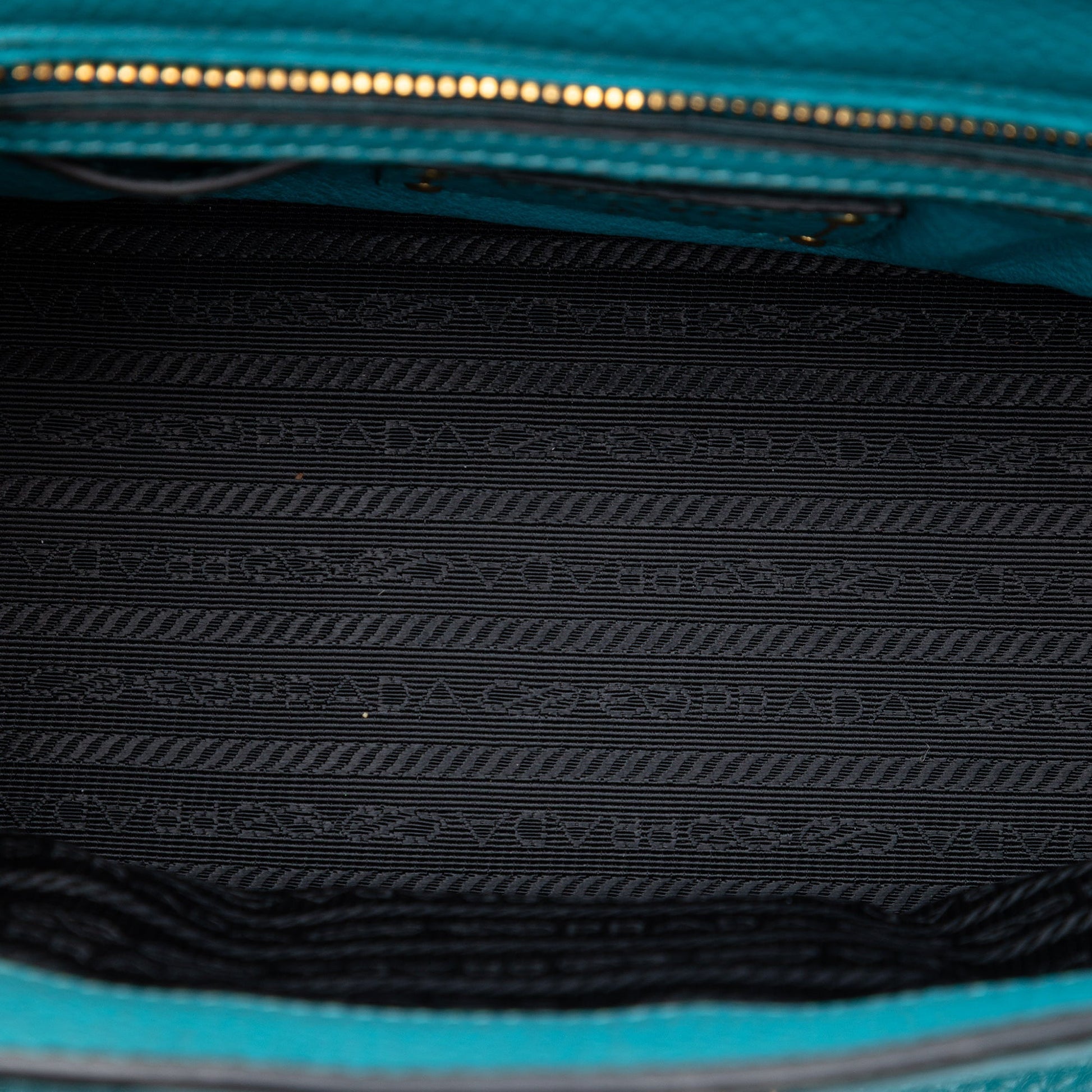 Prada Vitello Daino Sound Lock Satchel