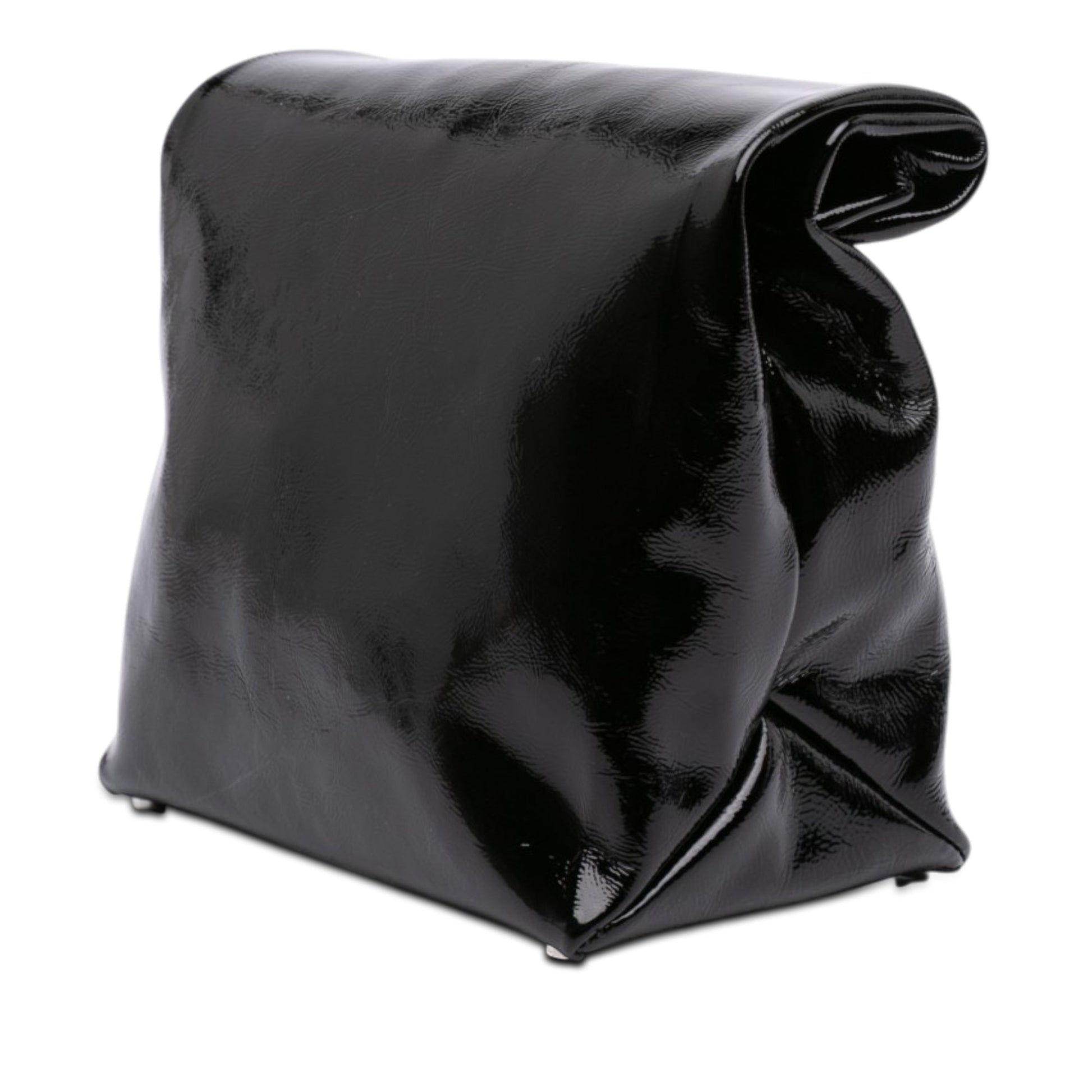Alexander Wang Patent Logo Lunch Bag Clutch
