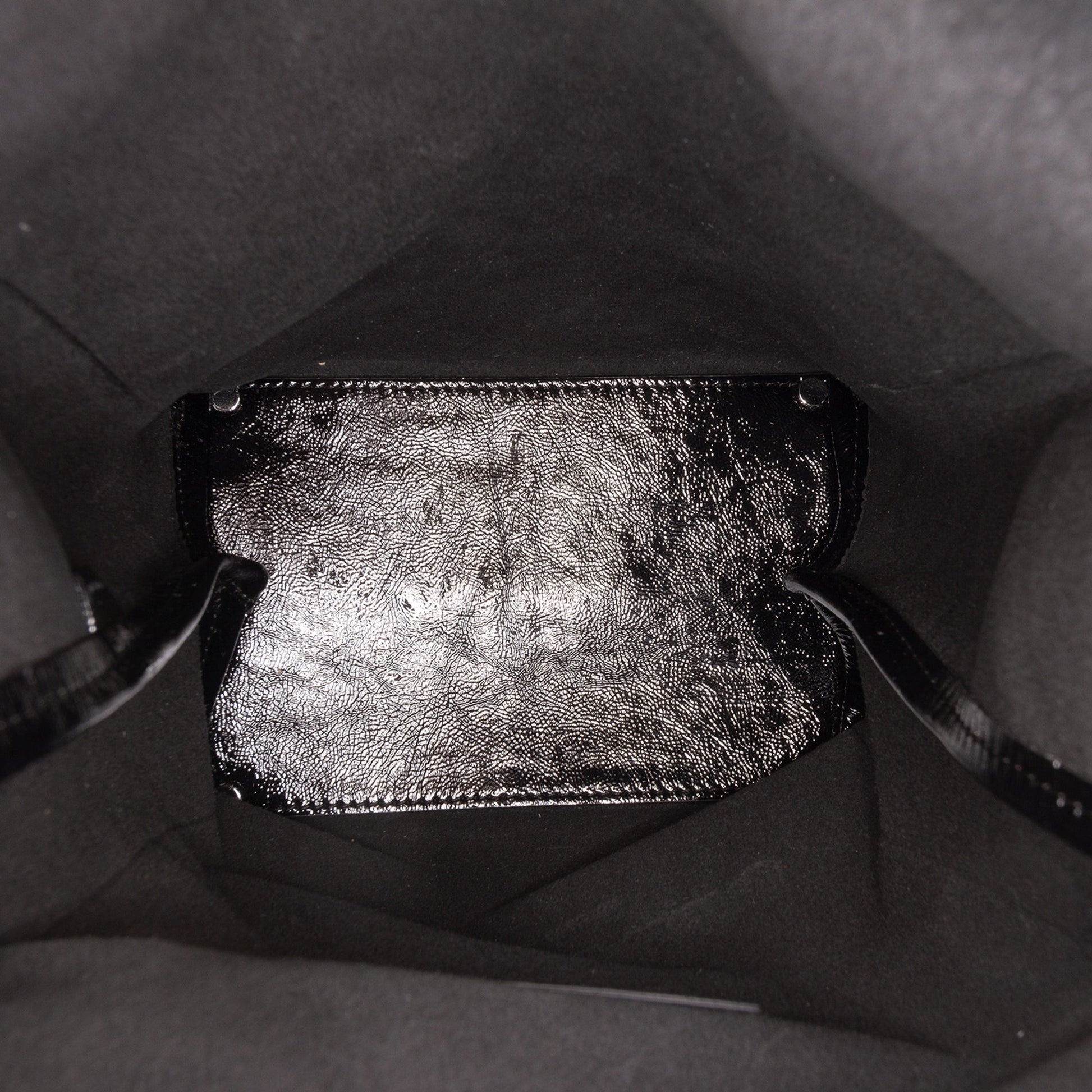 Alexander Wang Patent Logo Lunch Bag Clutch