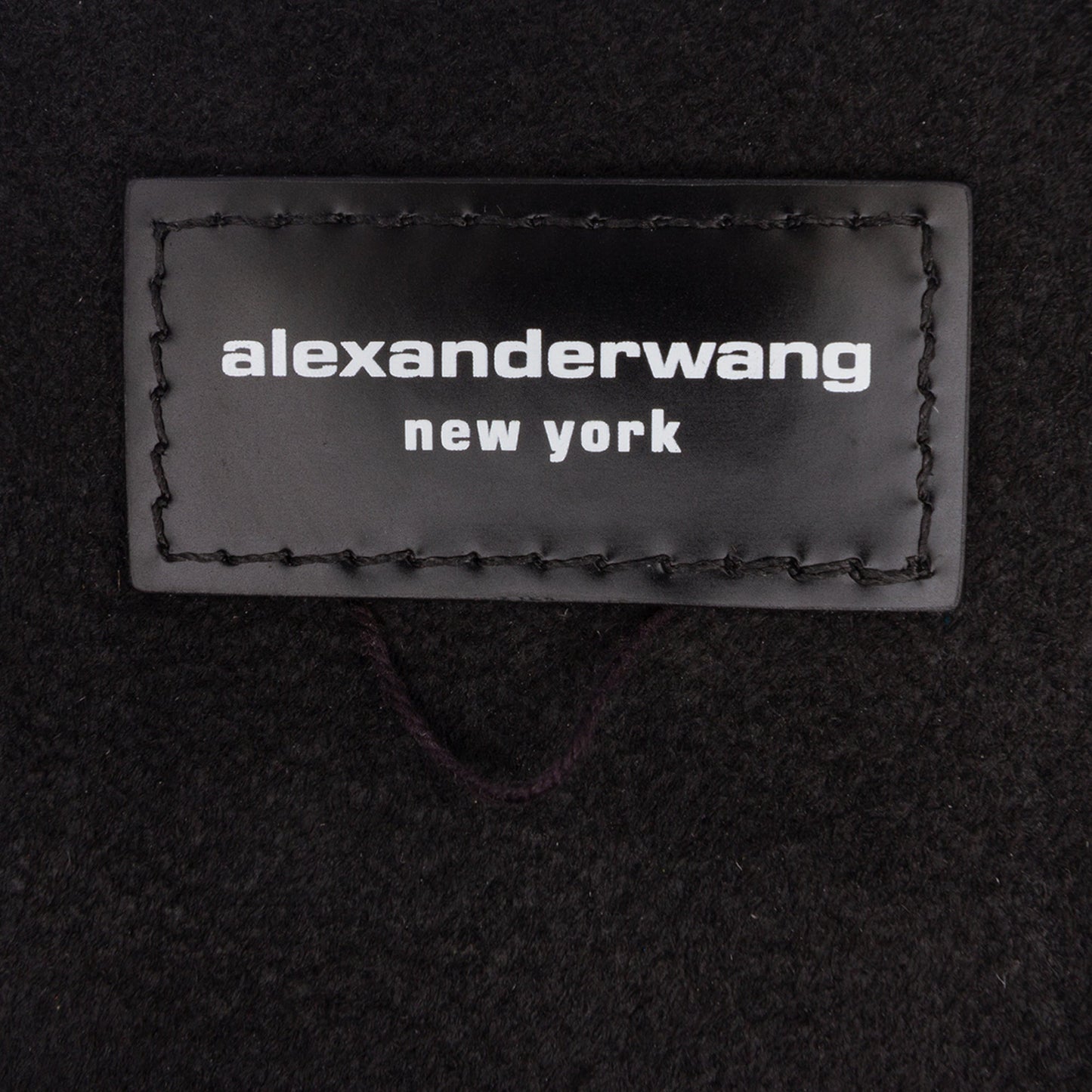 Alexander Wang Patent Logo Lunch Bag Clutch