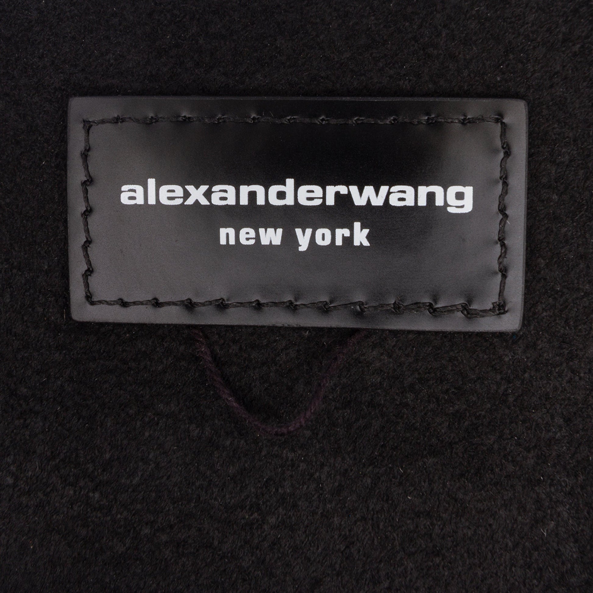 Alexander Wang Patent Logo Lunch Bag Clutch