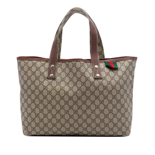 Gucci Medium GG Supreme Web Loop Tote