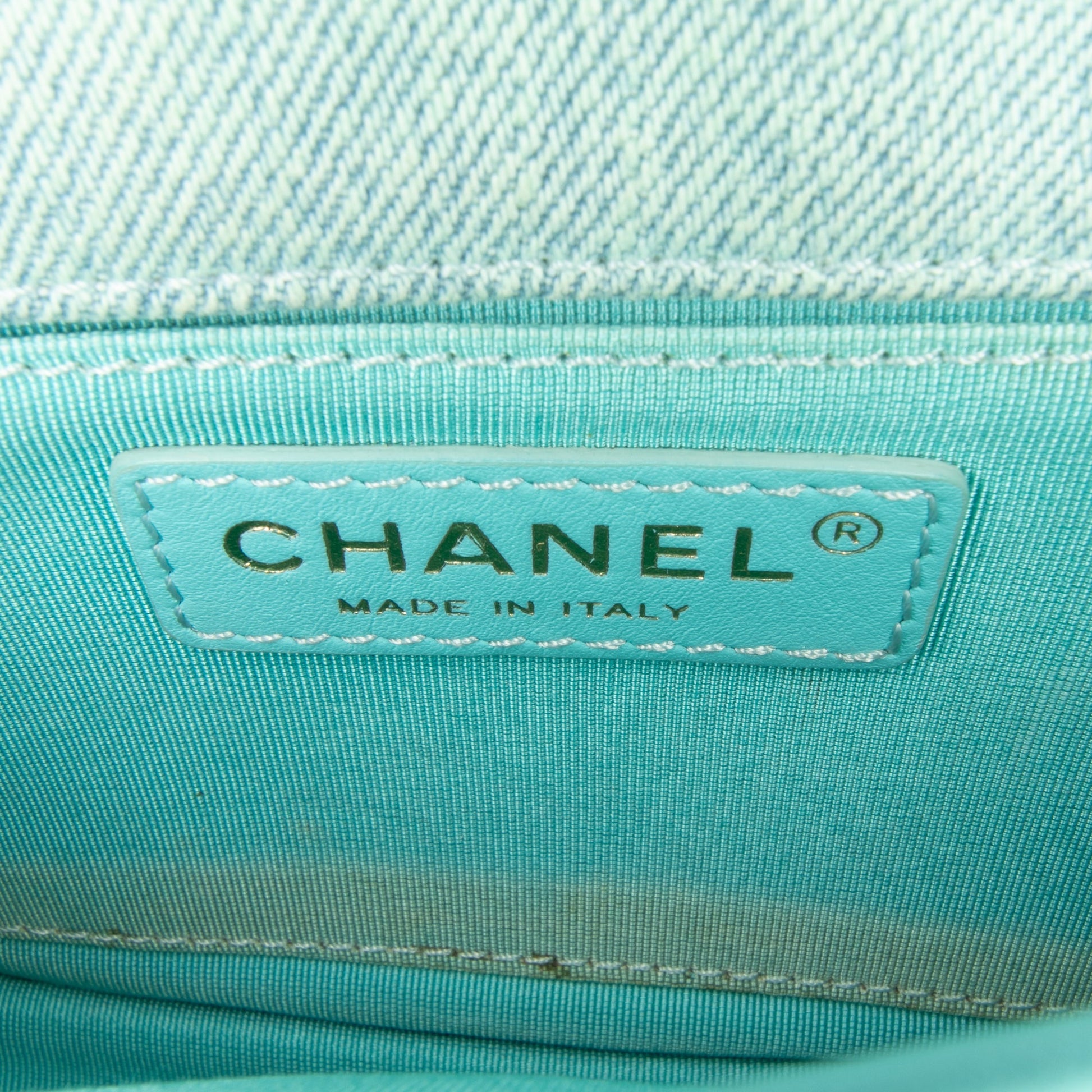 Chanel Mini CC Quilted Denim Messenger Flap