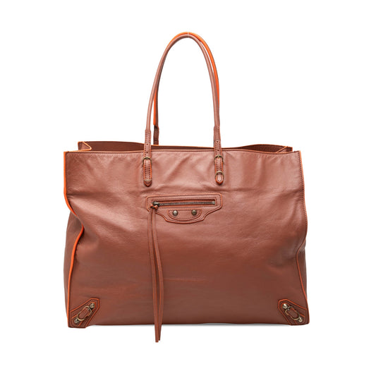 Balenciaga Leather Papier A4 Tote