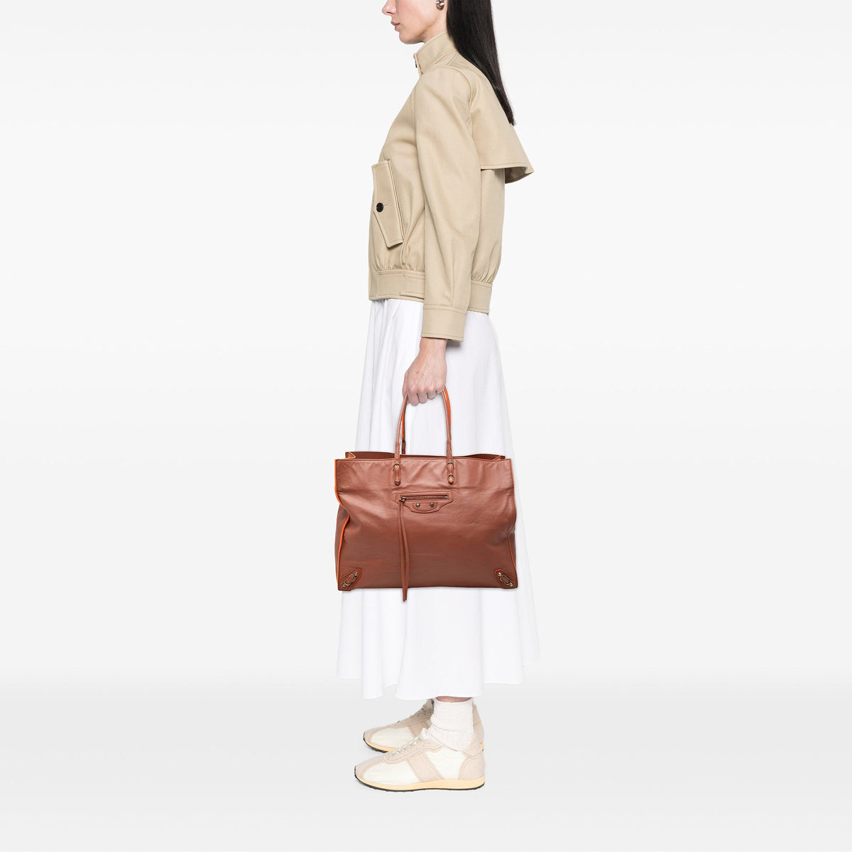 Balenciaga Leather Papier A4 Tote