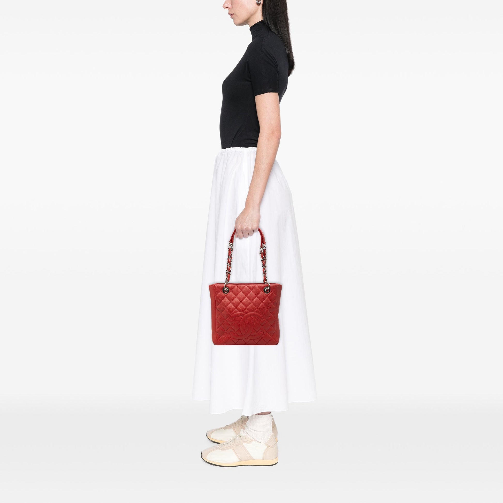 Chanel Caviar Petite Shopping Tote