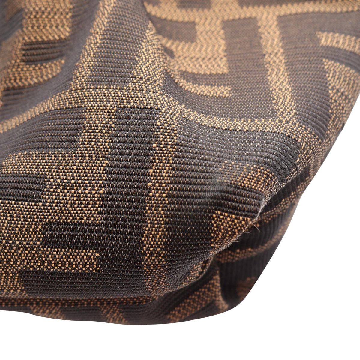 Fendi Small Zucca Canvas Chef Flap — Brown