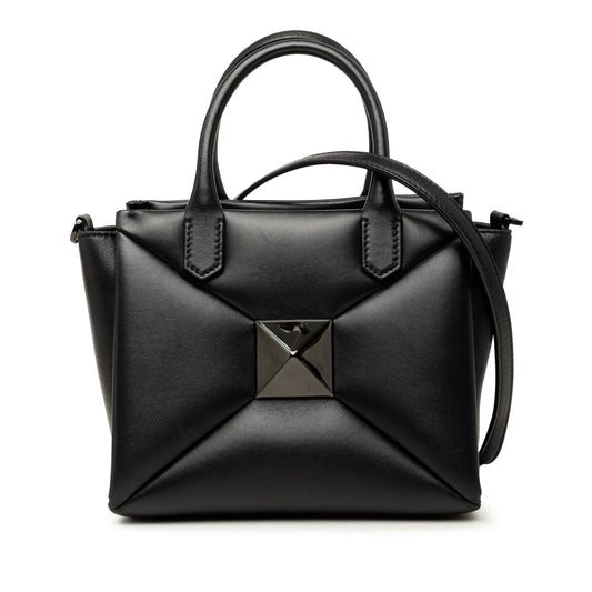 Valentino Small Nappa One Stud Top Handle Bag