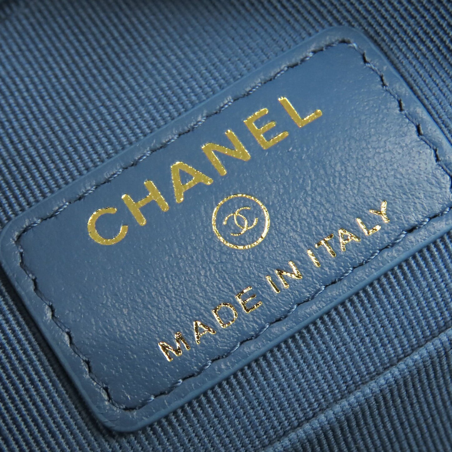 Chanel Denim 19 Round Clutch with Chain