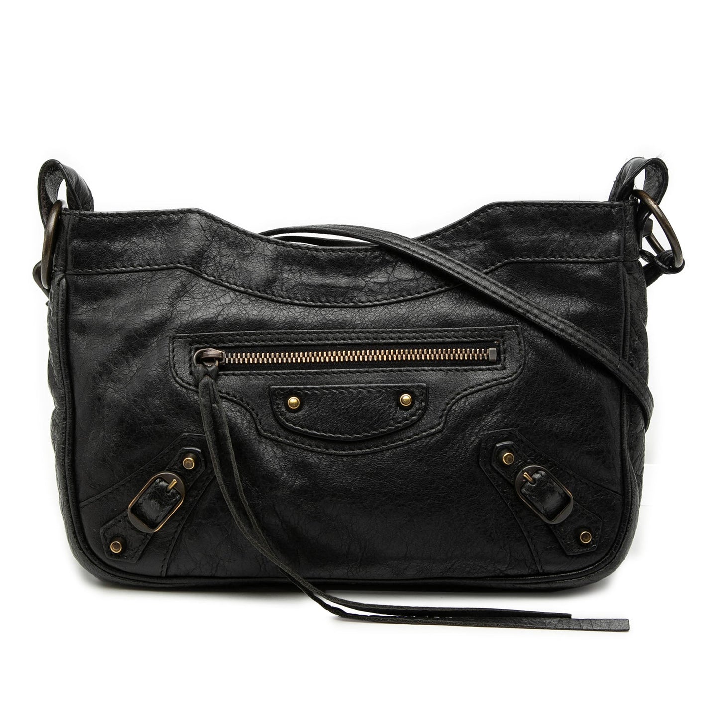 Balenciaga Lambskin Motocross Classic Hip Crossbody